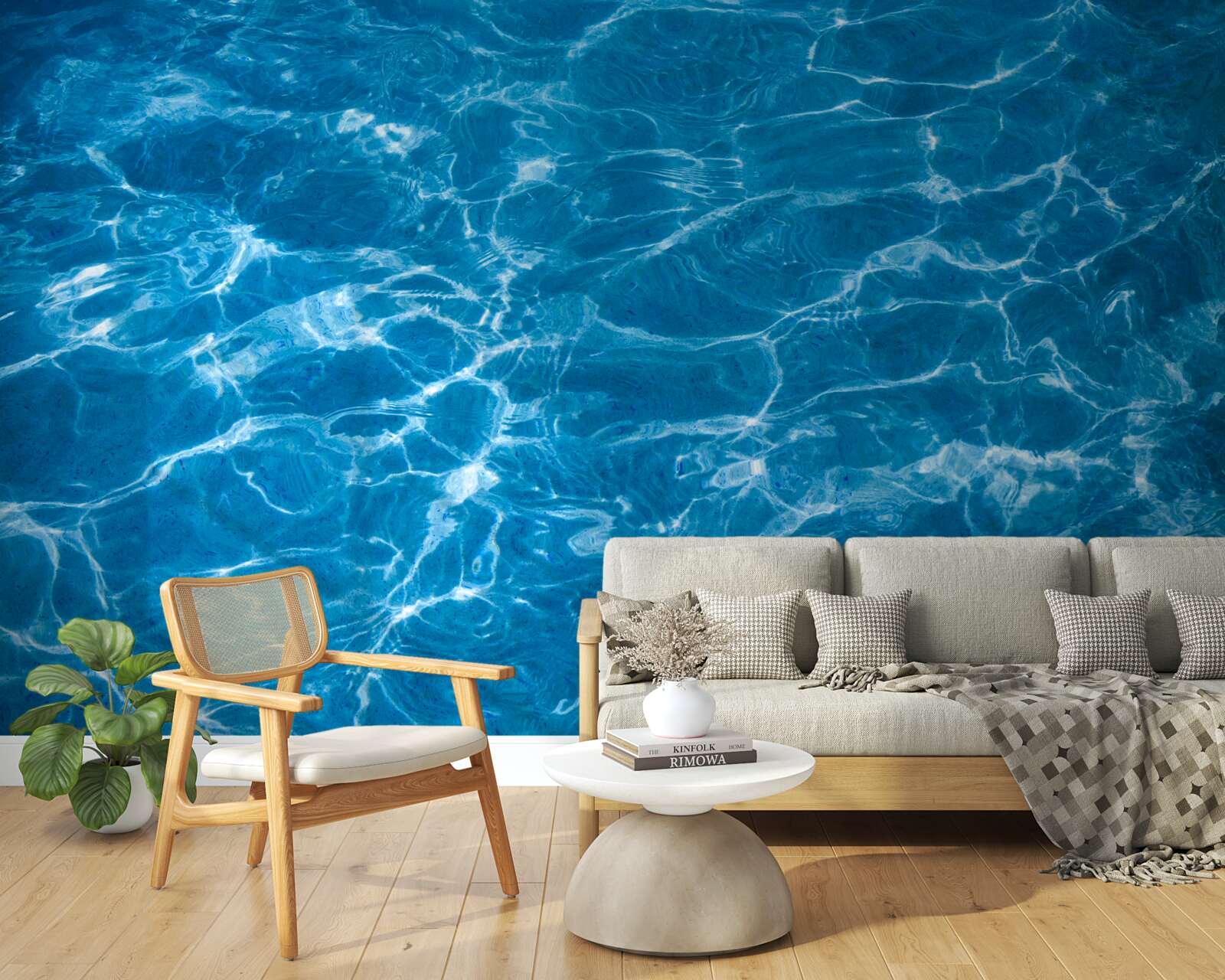 Fotobehang zonneschijn op het water