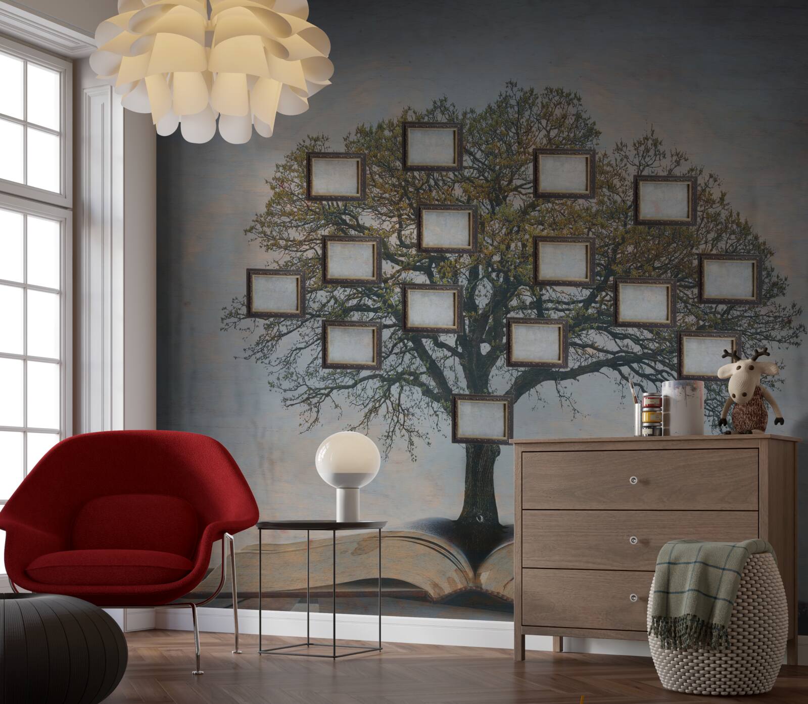 Fotobehang stamboom zonder foto's