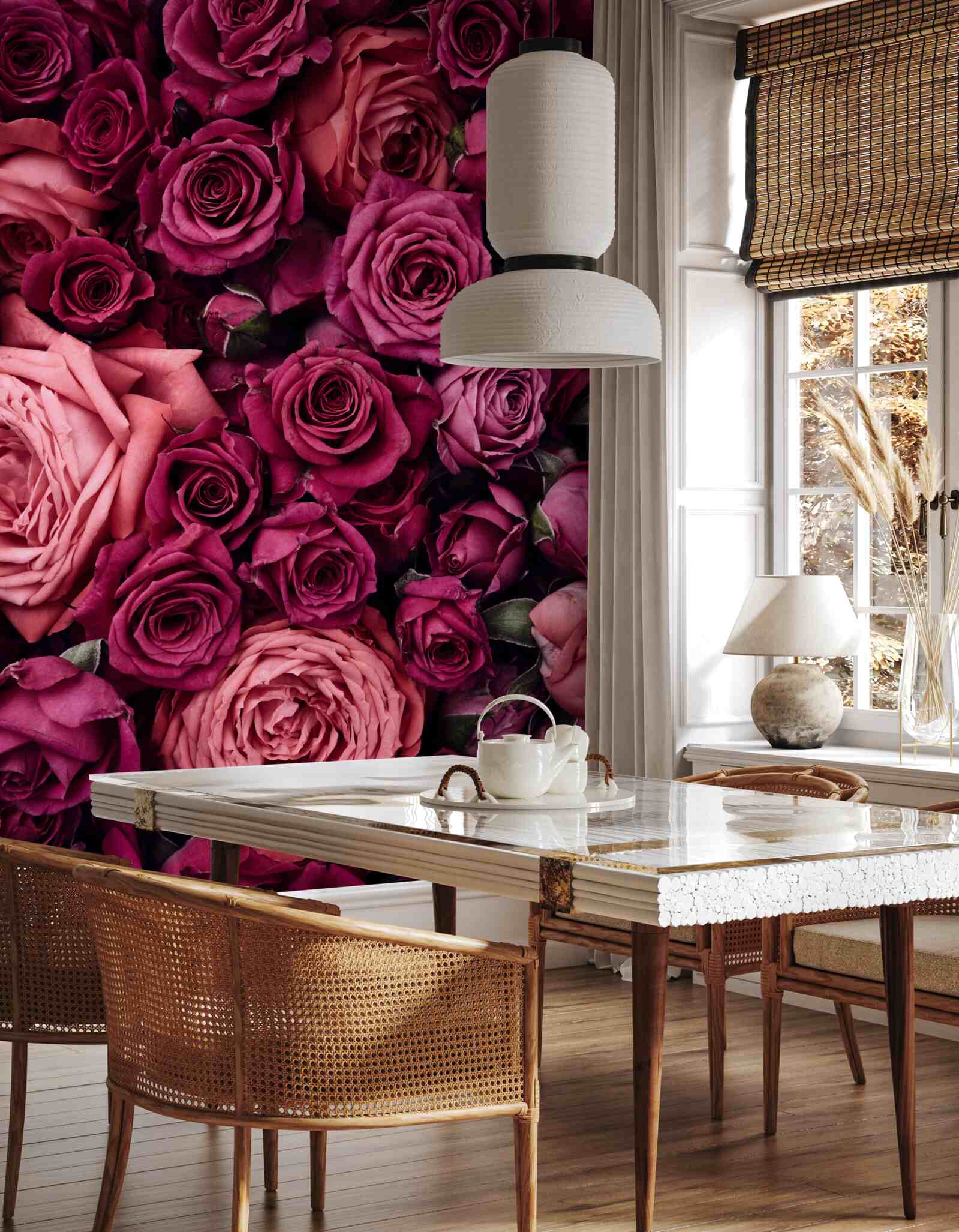 Fotobehang prachtige rozen van dichtbij