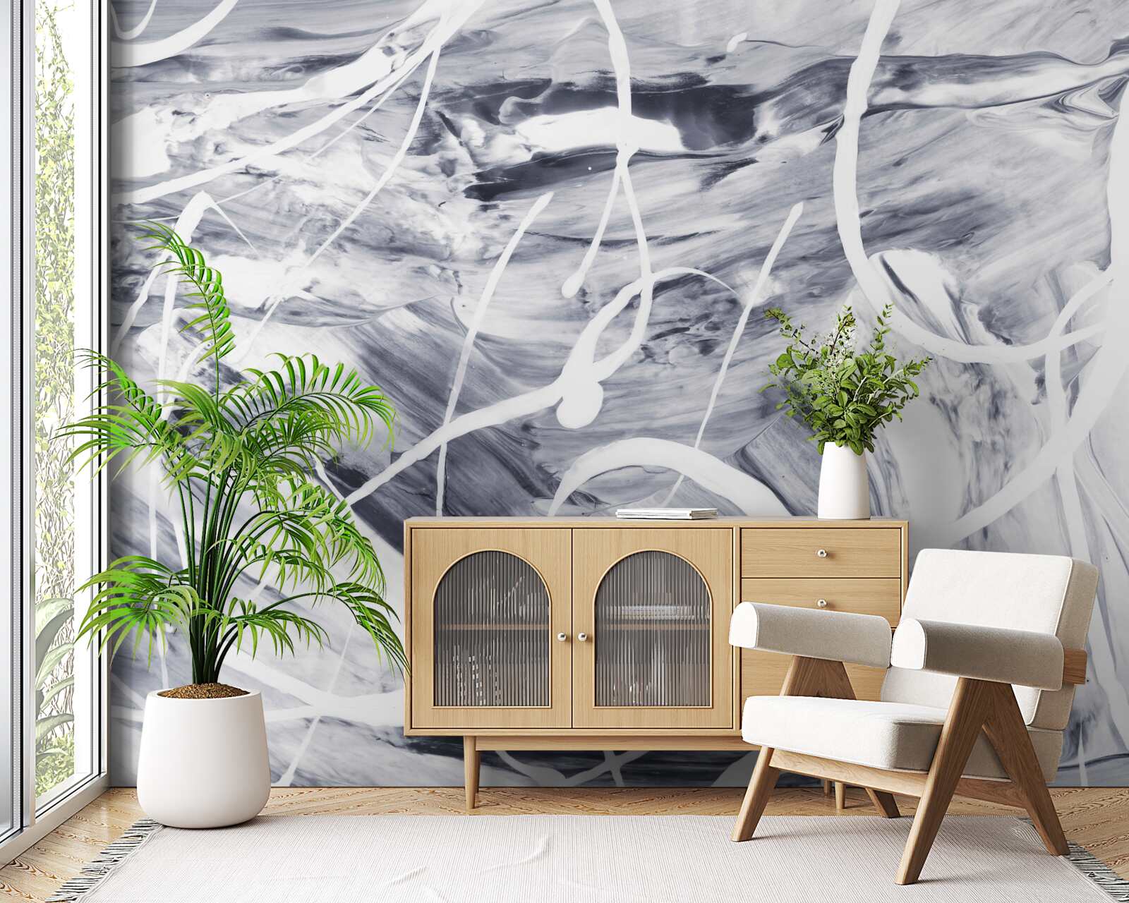 Fotobehang textuur in een abstracte stijl