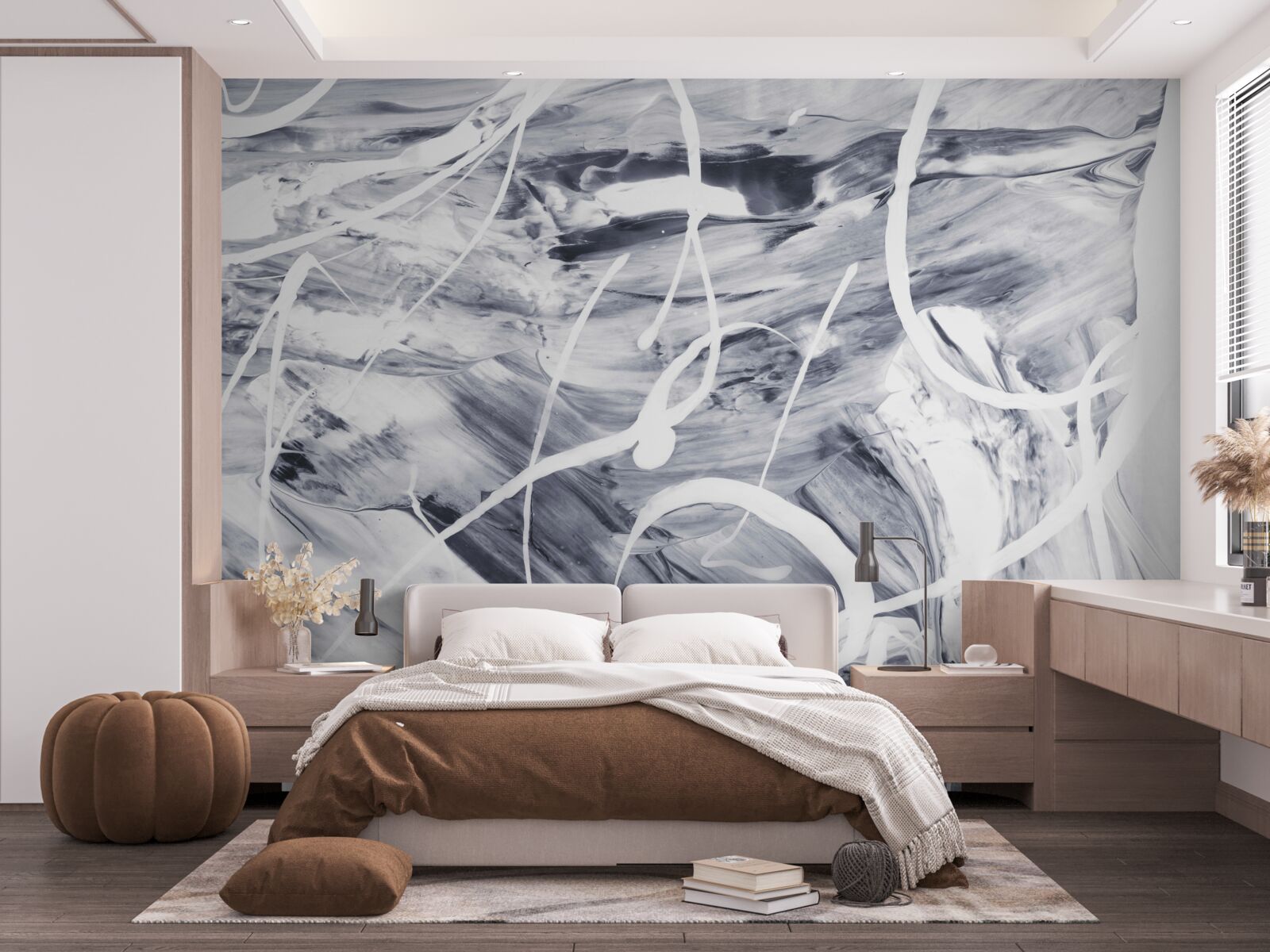 Fotobehang textuur in een abstracte stijl