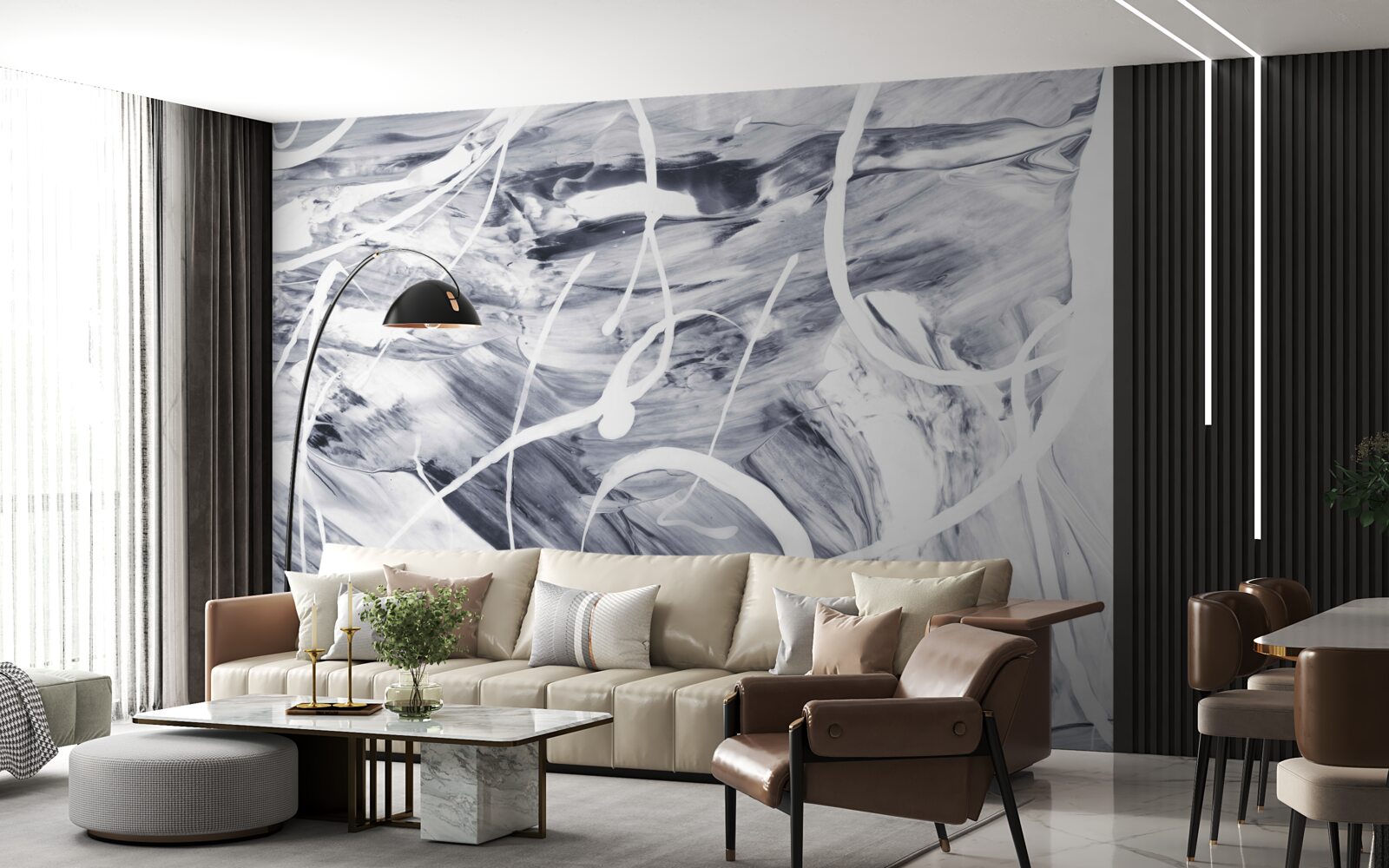 Fotobehang textuur in een abstracte stijl