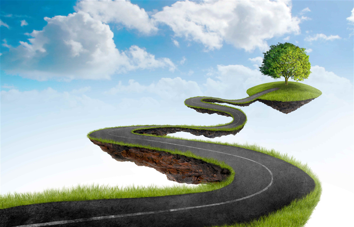 Fotobehang de levensreis van een persoon