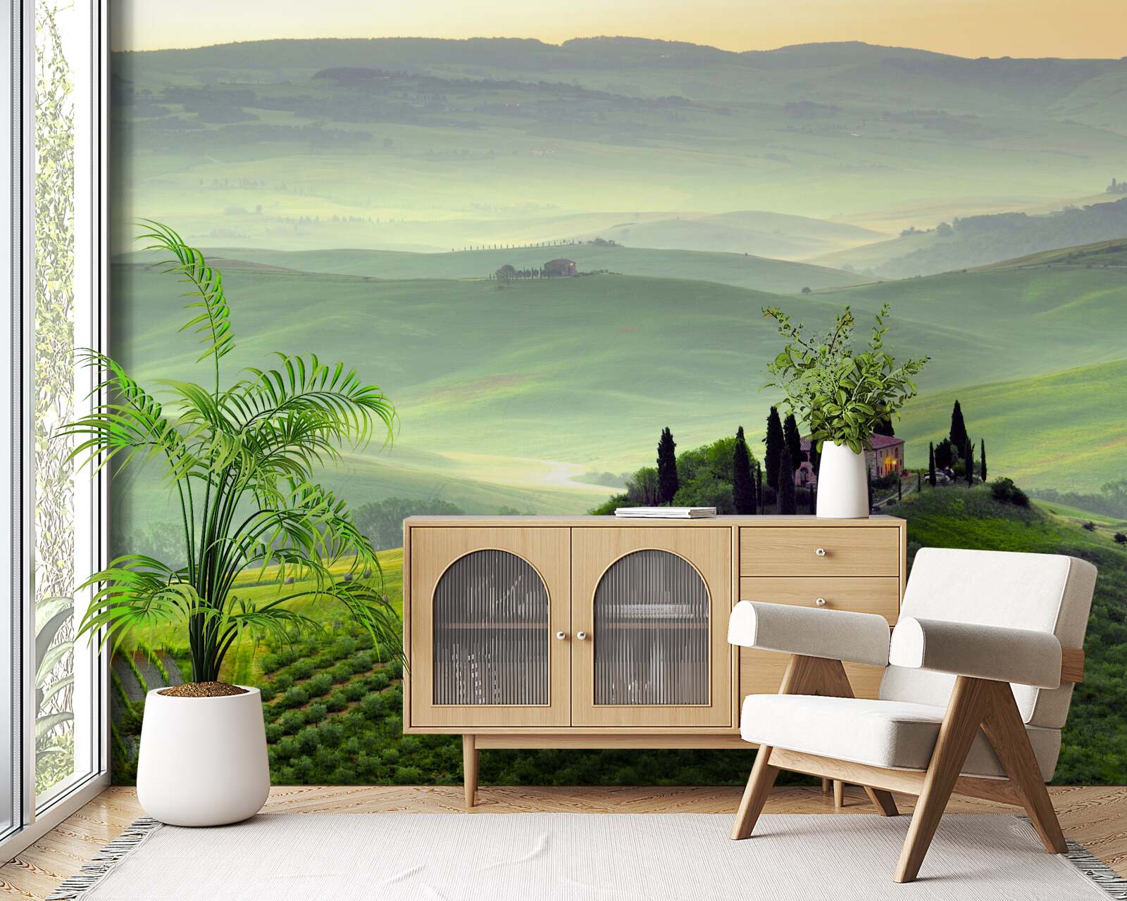 Fotobehang onder de toscaanse zon