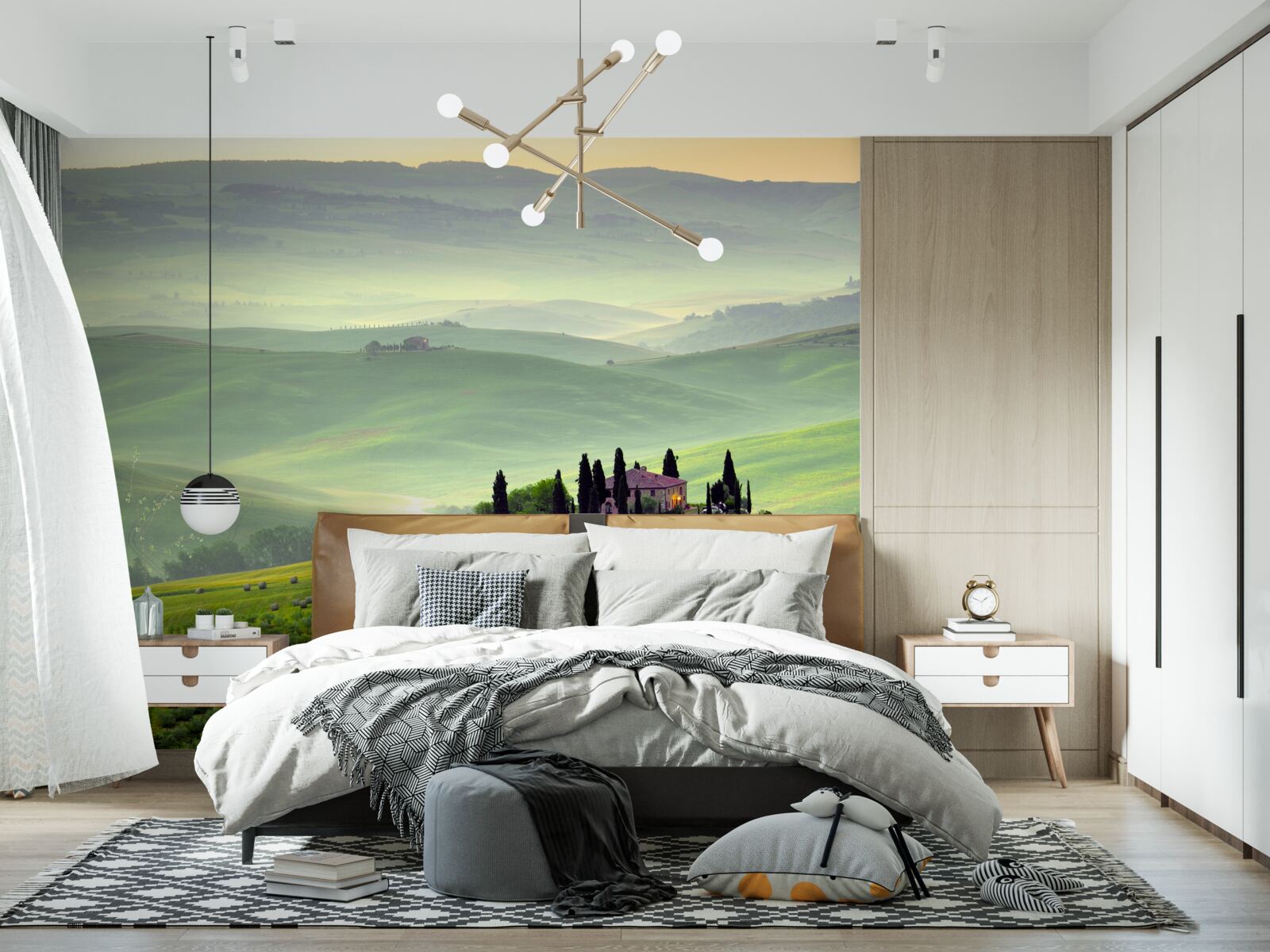 Fotobehang onder de toscaanse zon