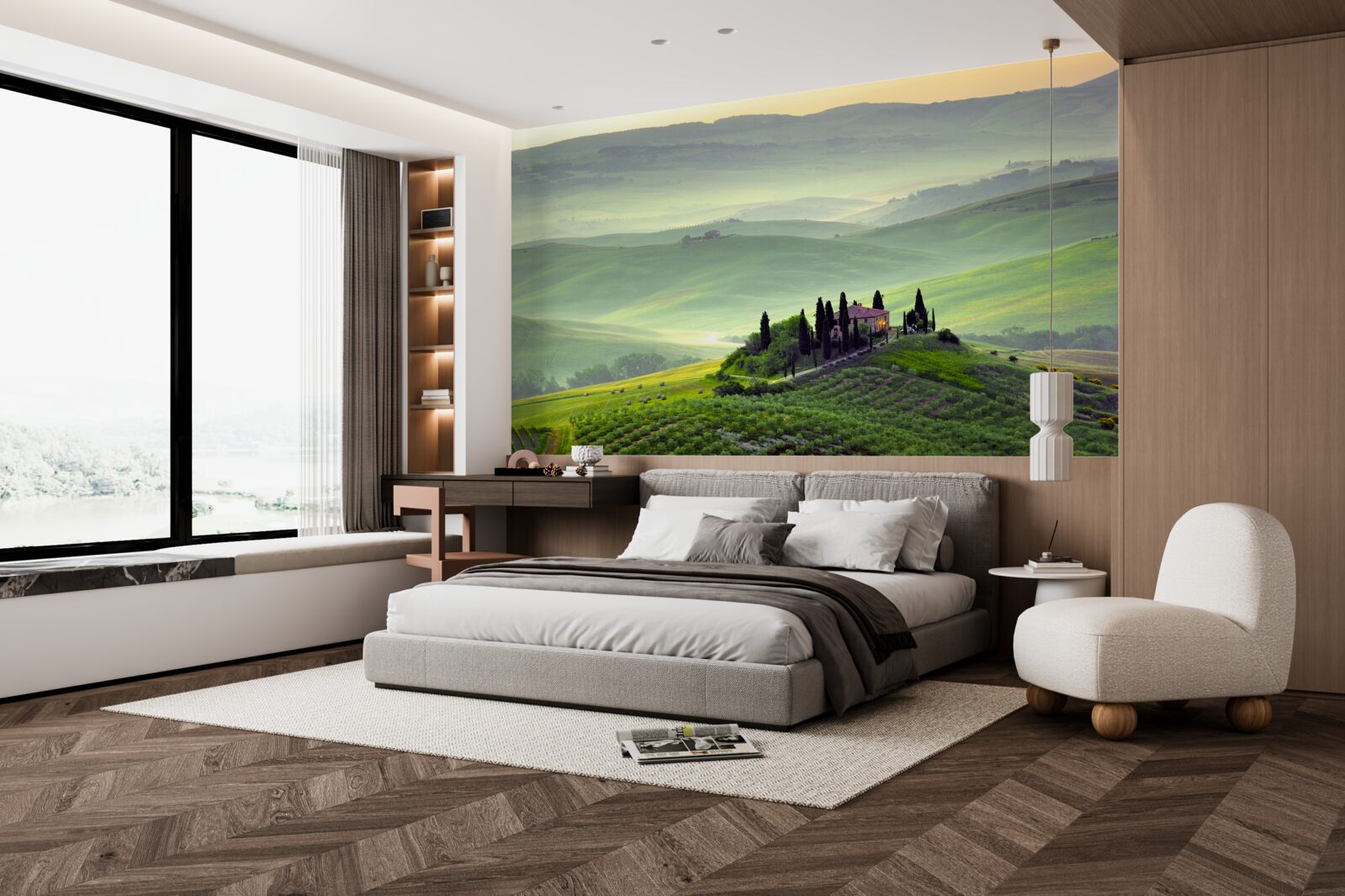 Fotobehang onder de toscaanse zon