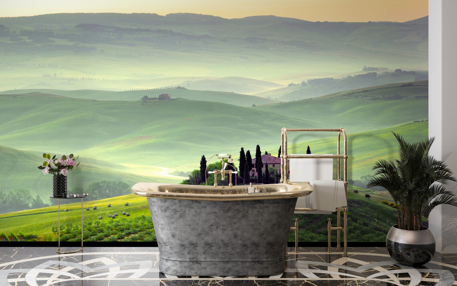 Fotobehang onder de toscaanse zon