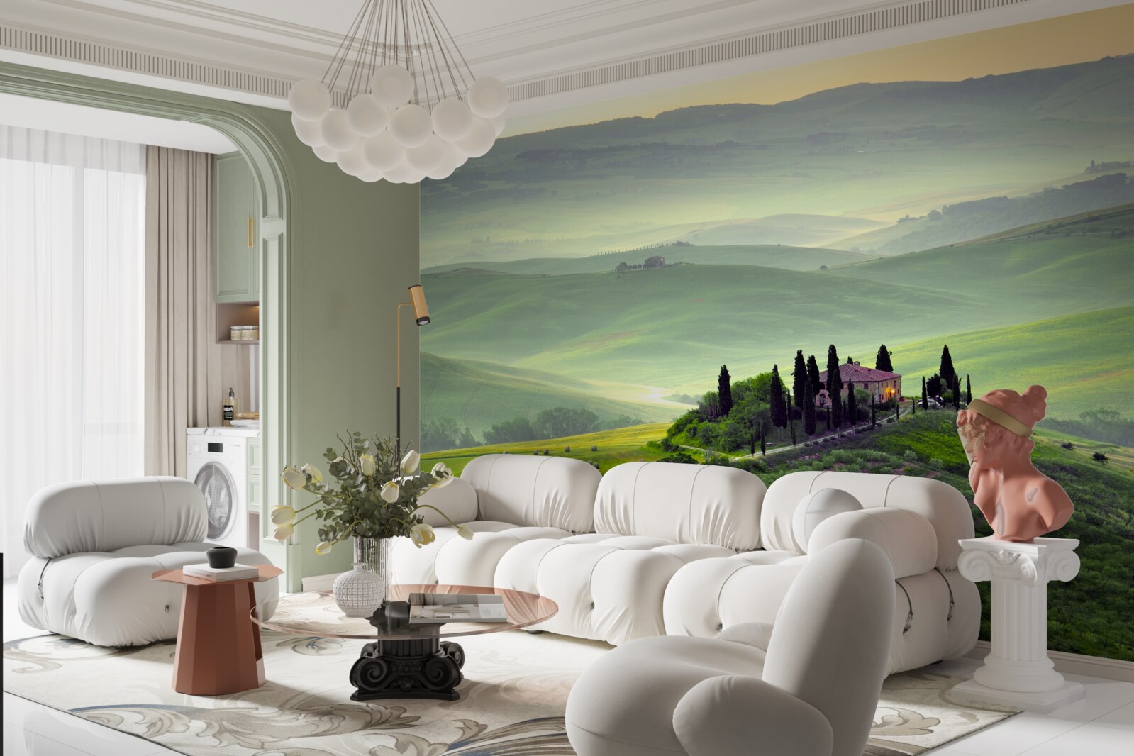 Fotobehang onder de toscaanse zon