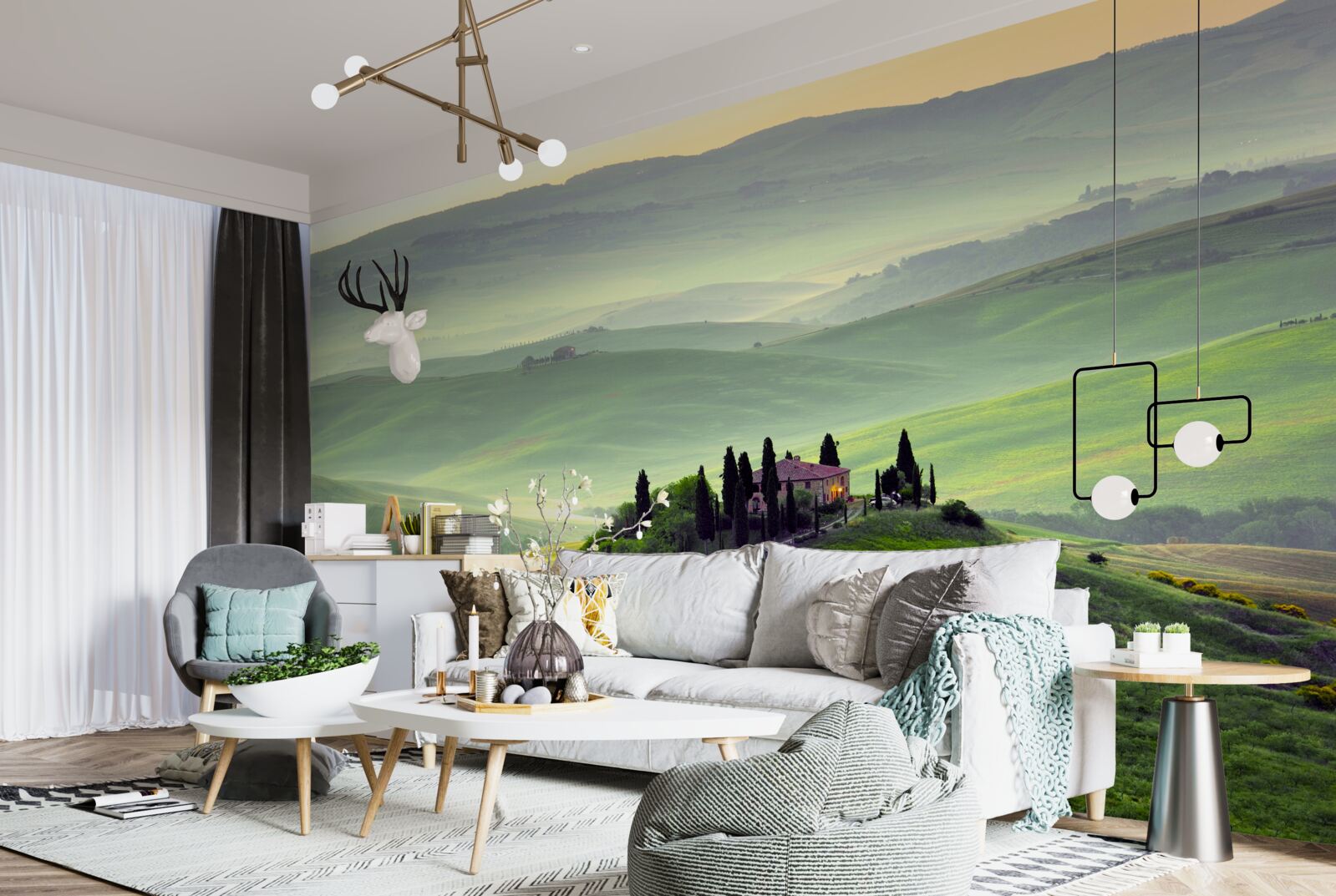 Fotobehang onder de toscaanse zon