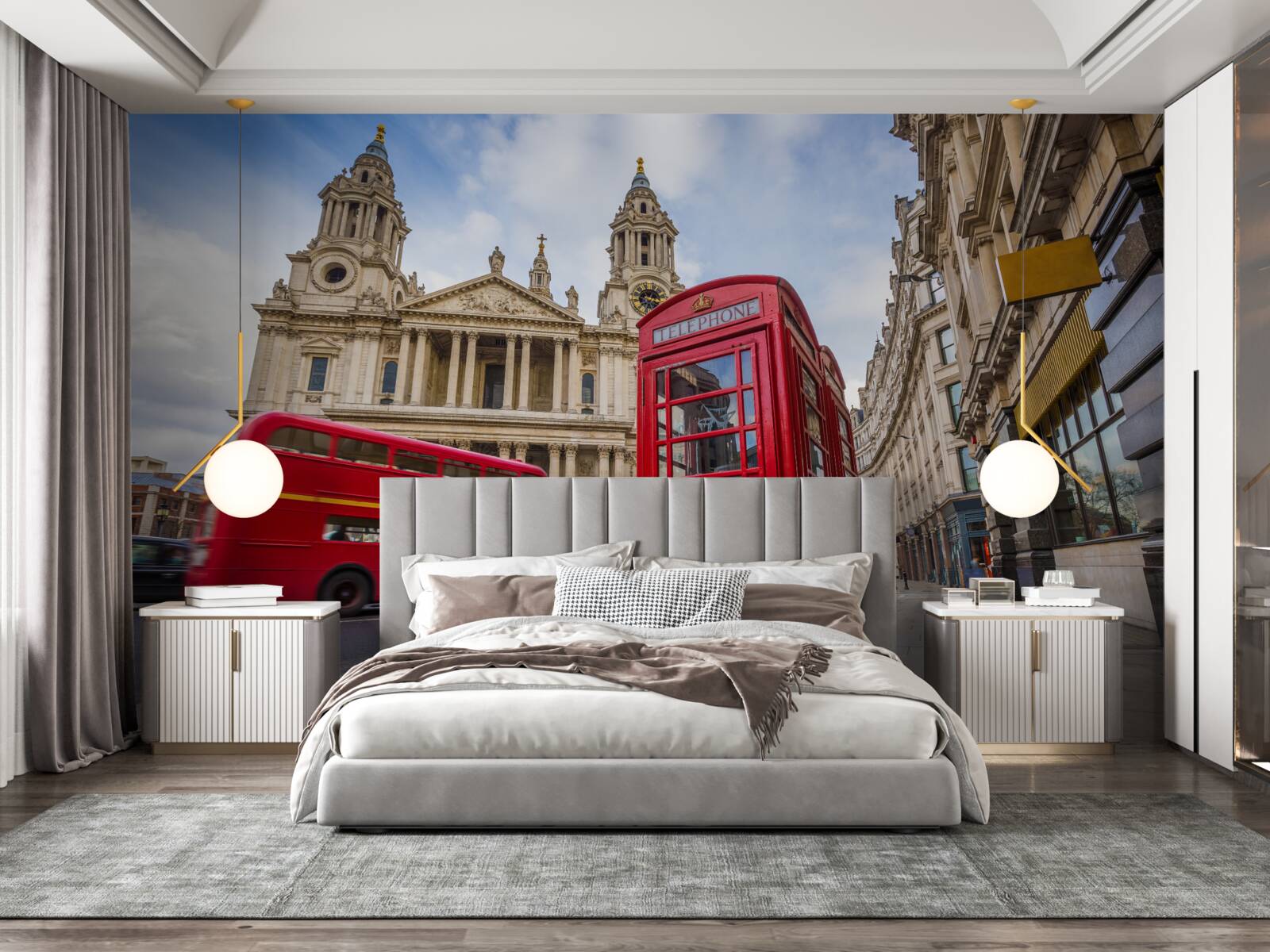 Fotobehang kenmerken en gedenkwaardige plaatsen van londen