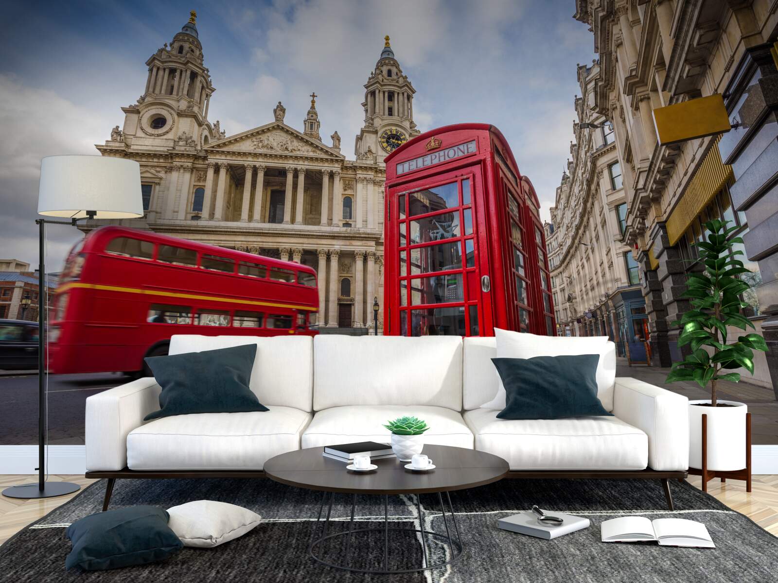 Fotobehang kenmerken en gedenkwaardige plaatsen van londen