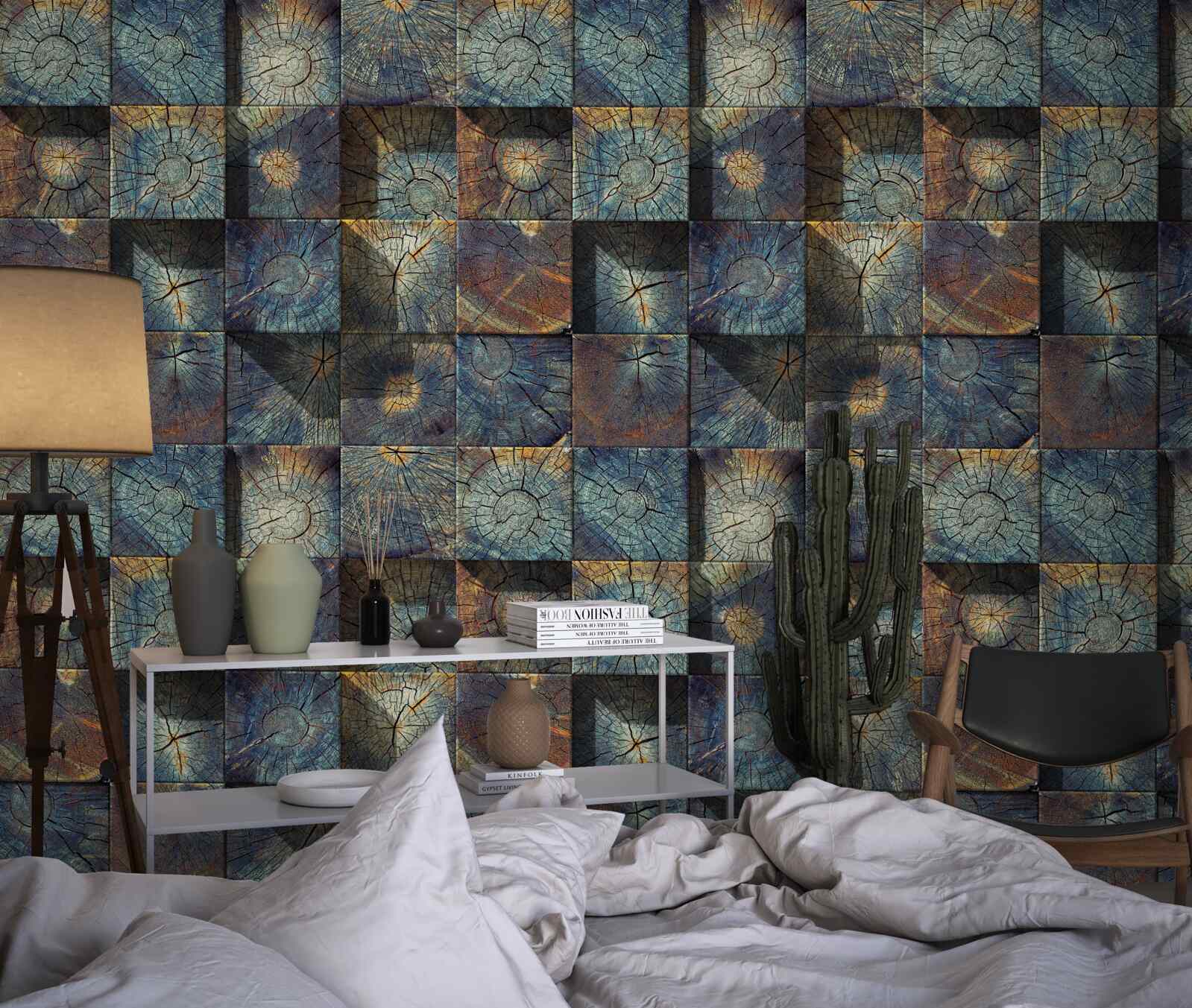 Fotobehang kleine boomzaailingen