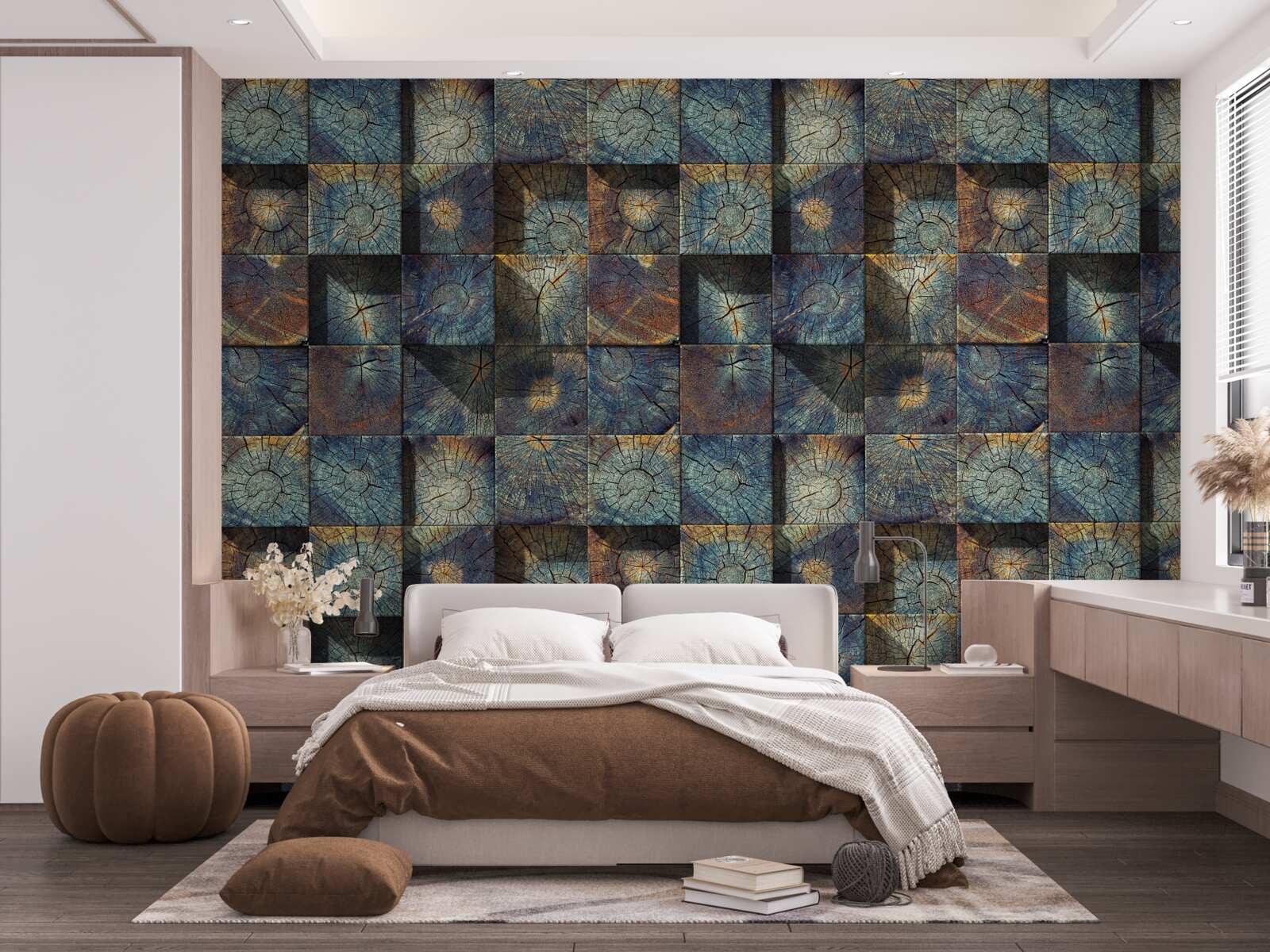 Fotobehang kleine boomzaailingen