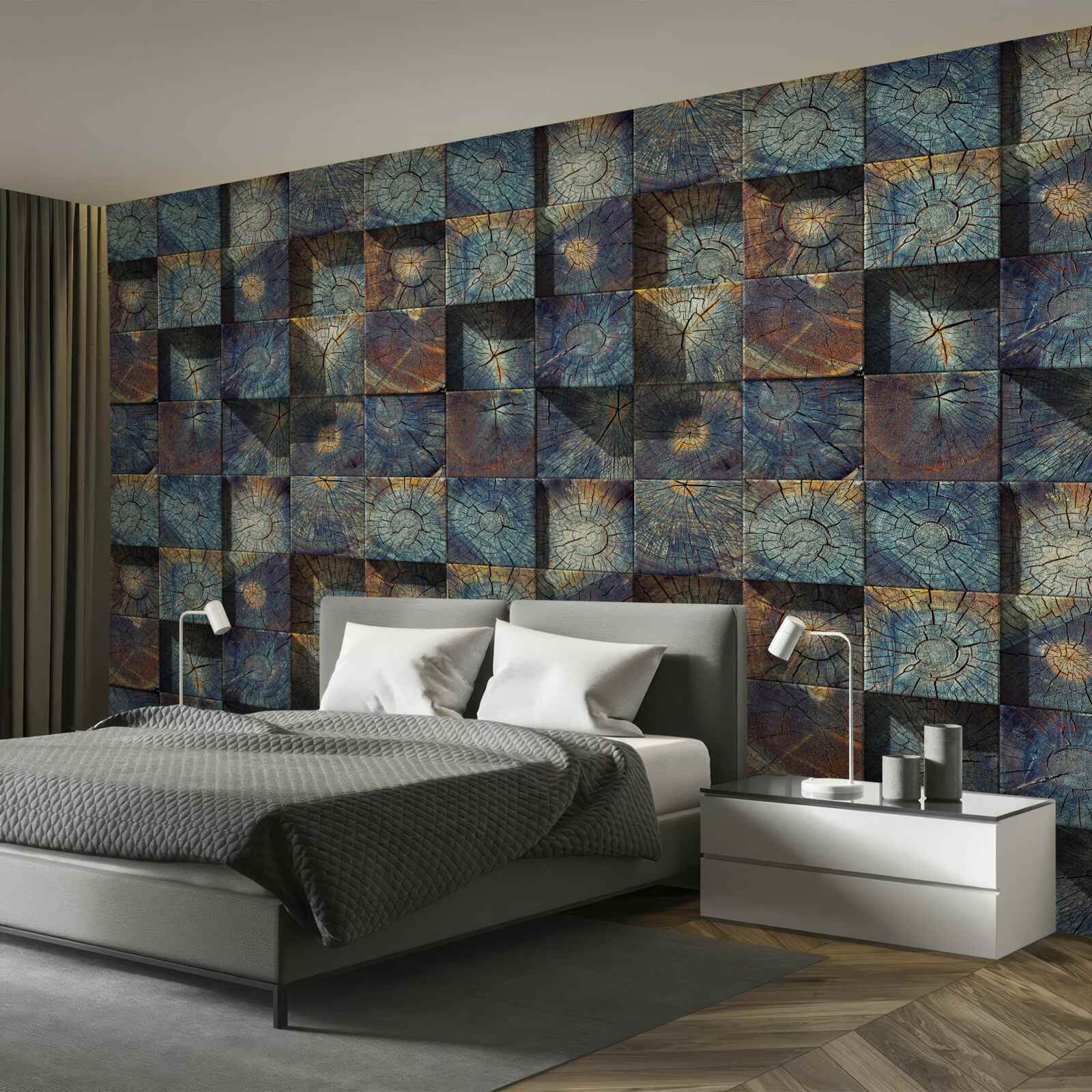 Fotobehang kleine boomzaailingen