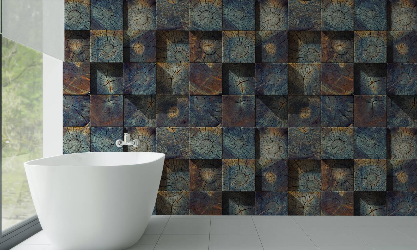 Fotobehang kleine boomzaailingen