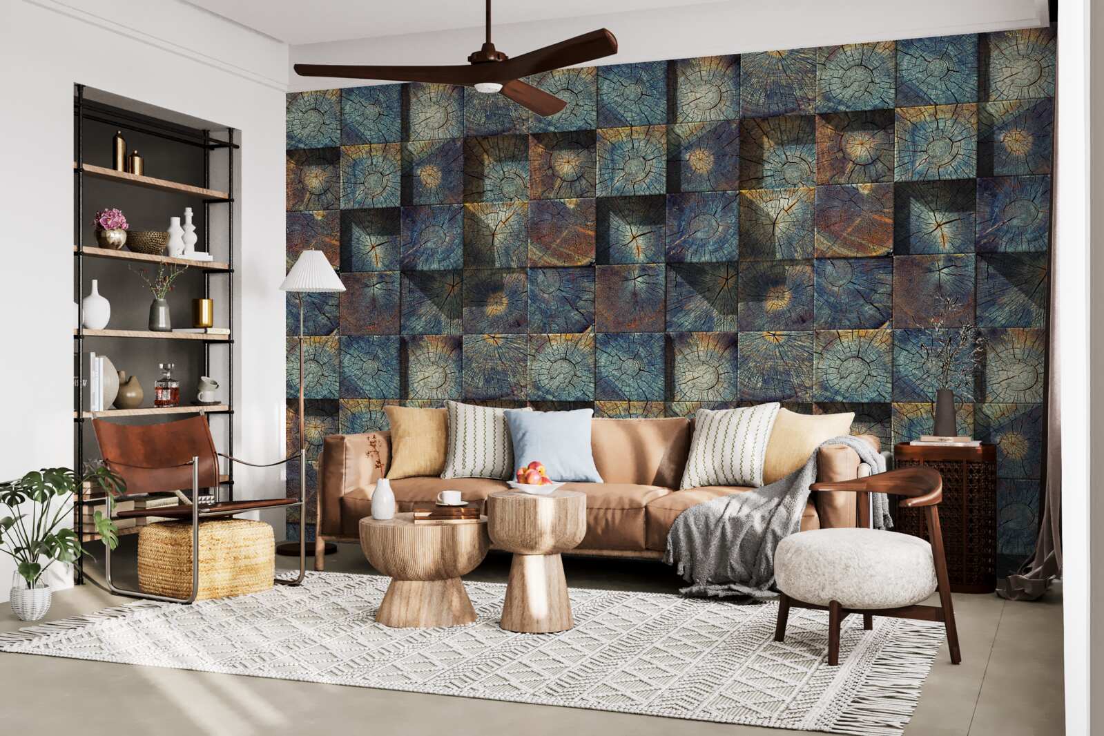 Fotobehang kleine boomzaailingen