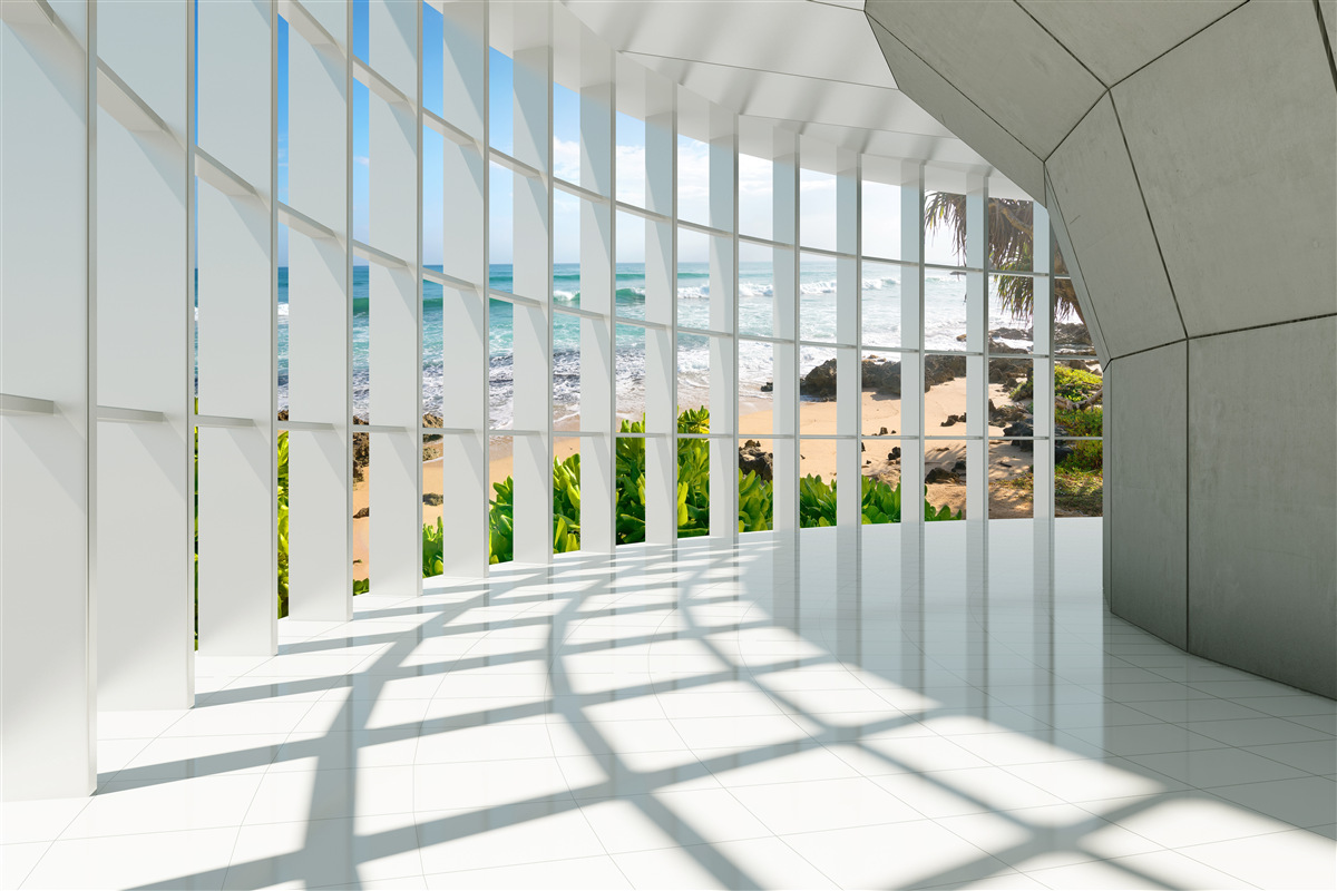 Fotobehang ruime, lichte hal