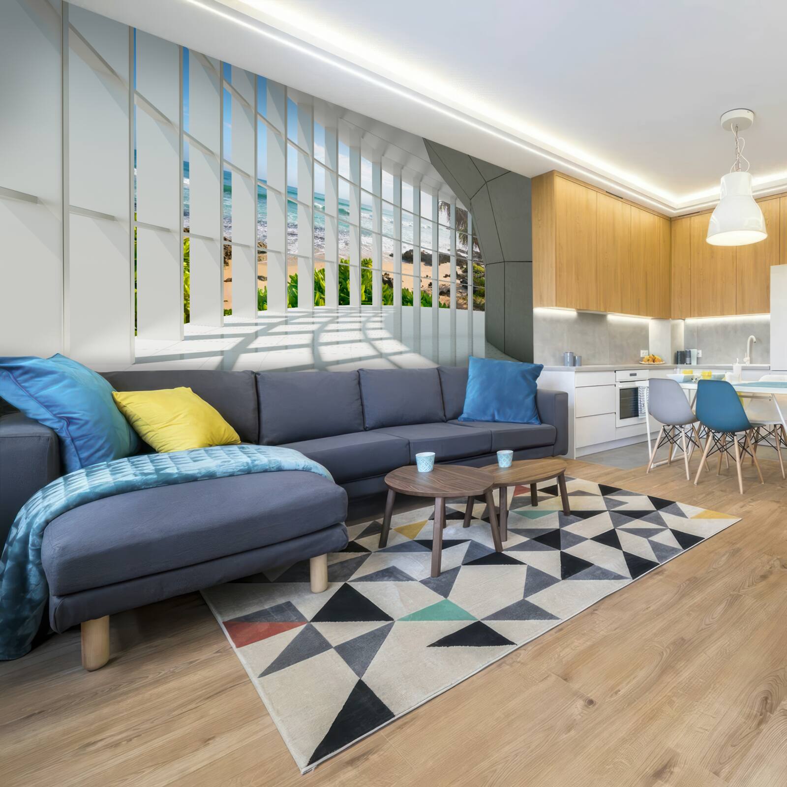 Fotobehang ruime, lichte hal