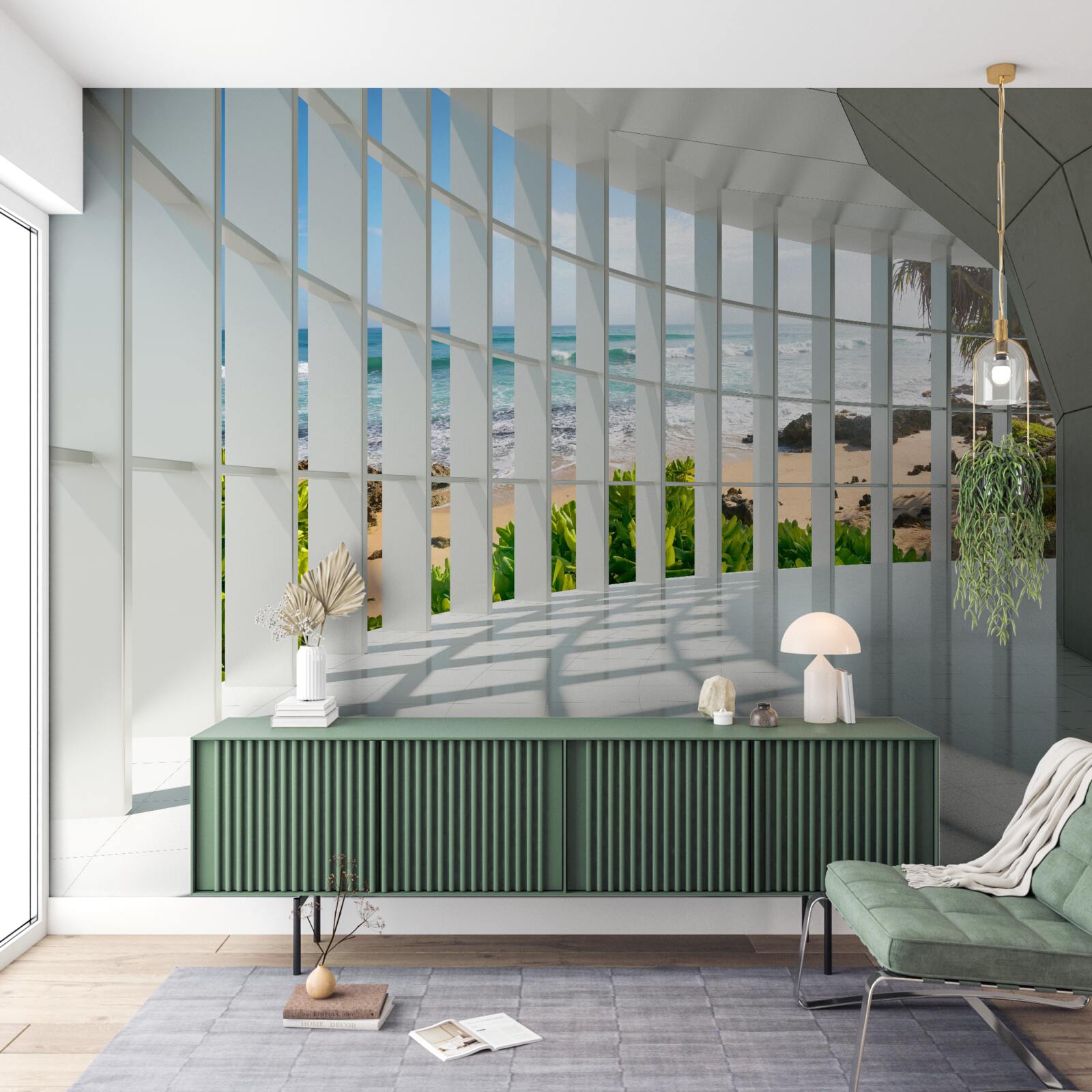 Fotobehang ruime, lichte hal