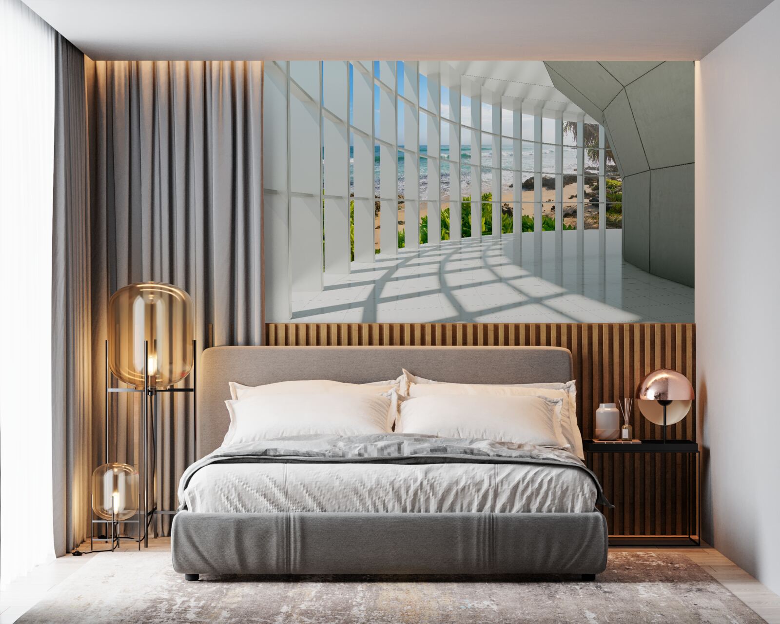 Fotobehang ruime, lichte hal