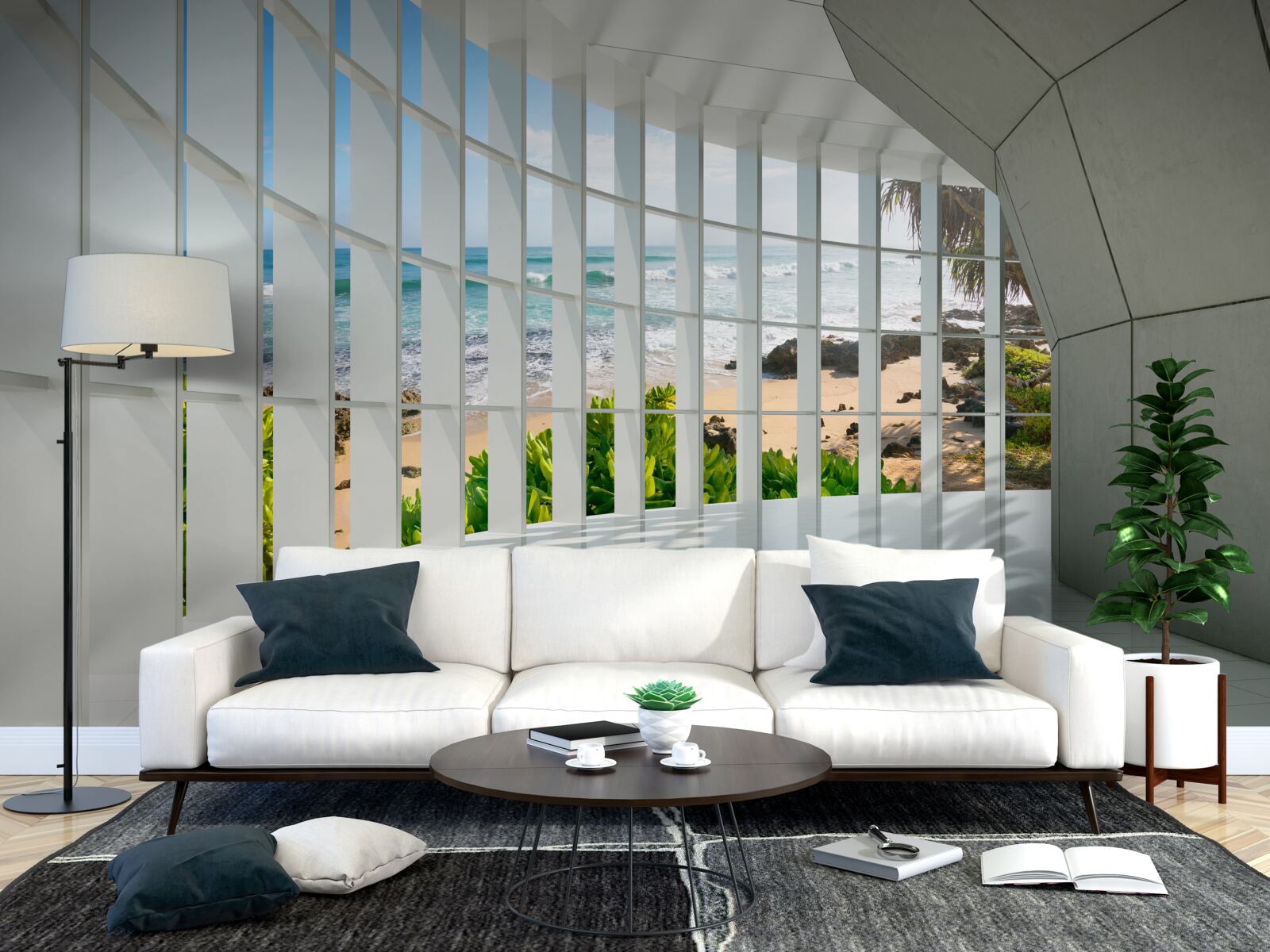 Fotobehang ruime, lichte hal