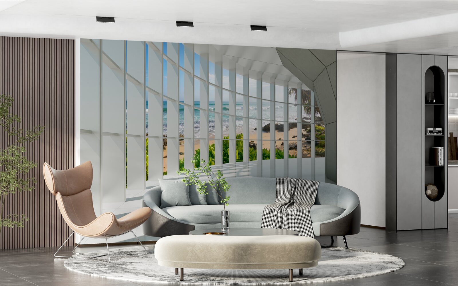 Fotobehang ruime, lichte hal