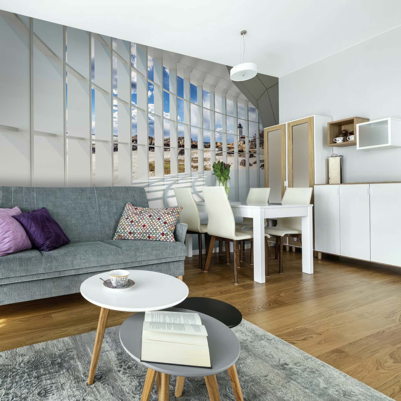 Fotobehang zonneschijn in de tunnel