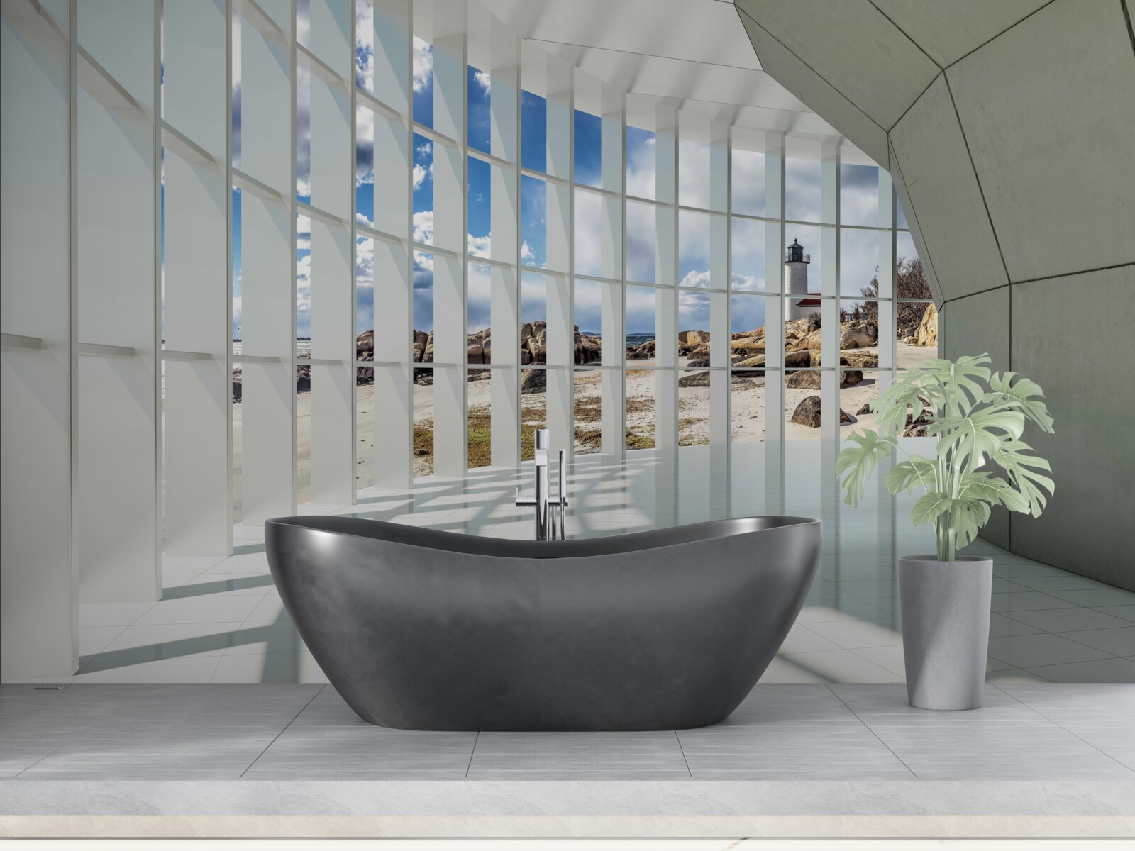 Fotobehang zonneschijn in de tunnel