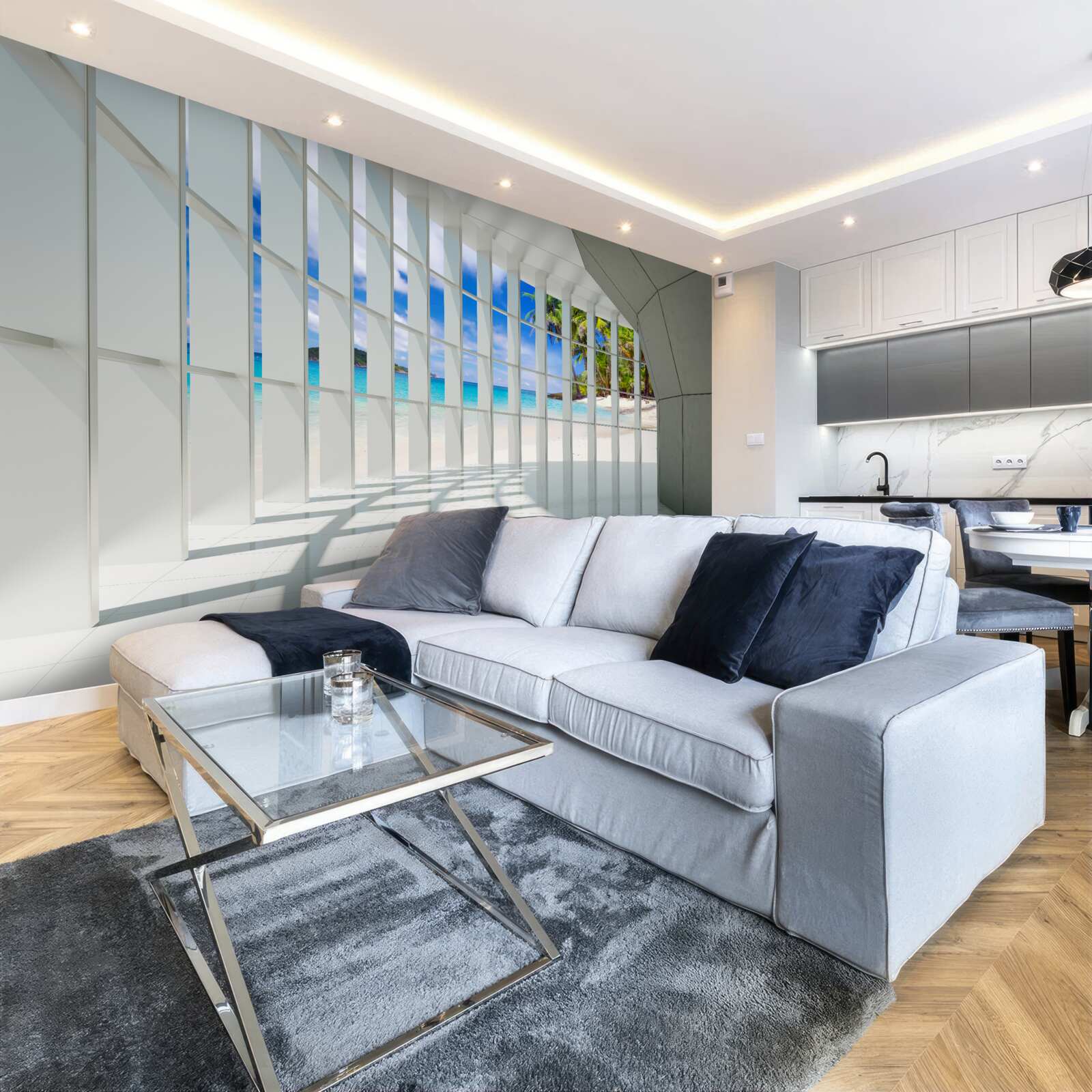 Fotobehang lichte glans