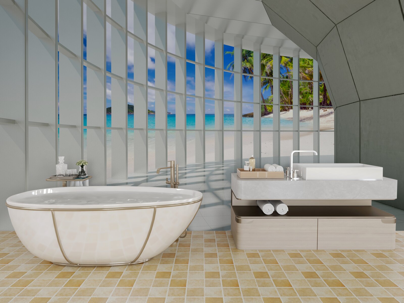 Fotobehang lichte glans