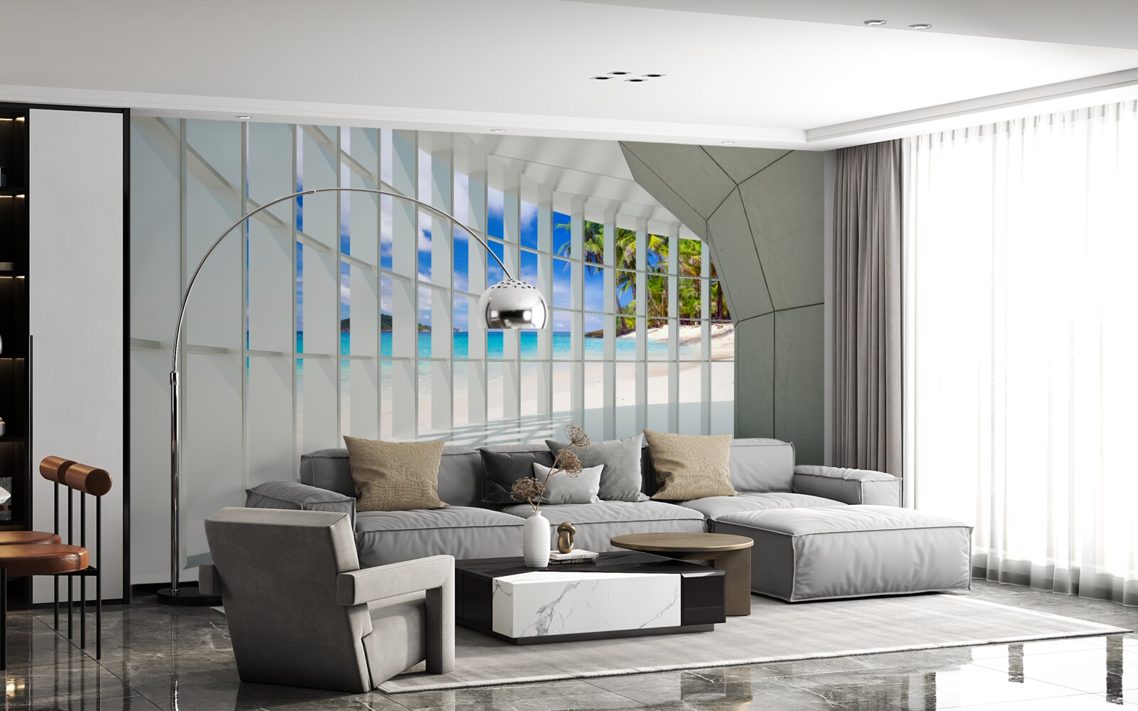 Fotobehang lichte glans