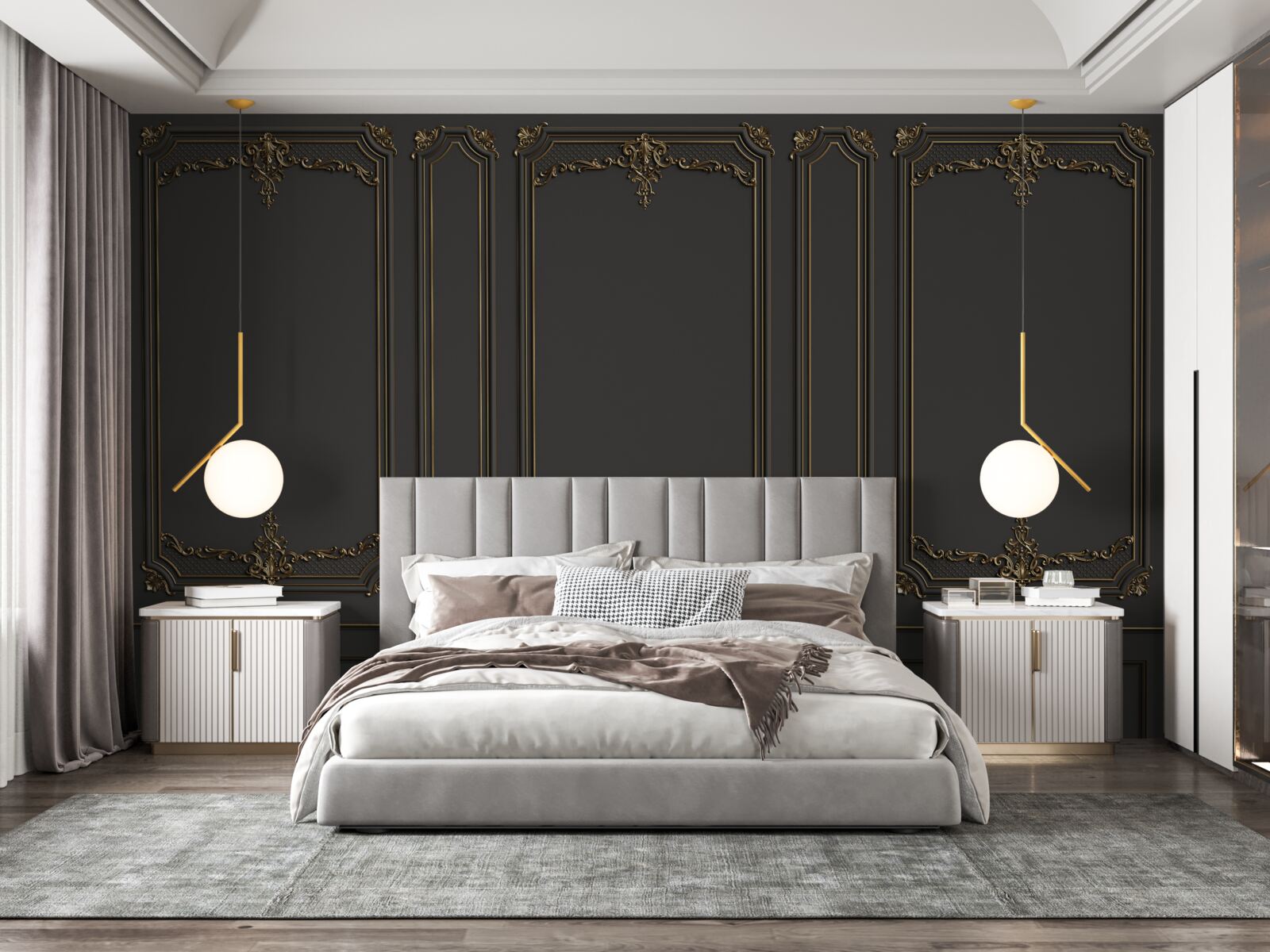 Fotobehang traditionele binnenmuur