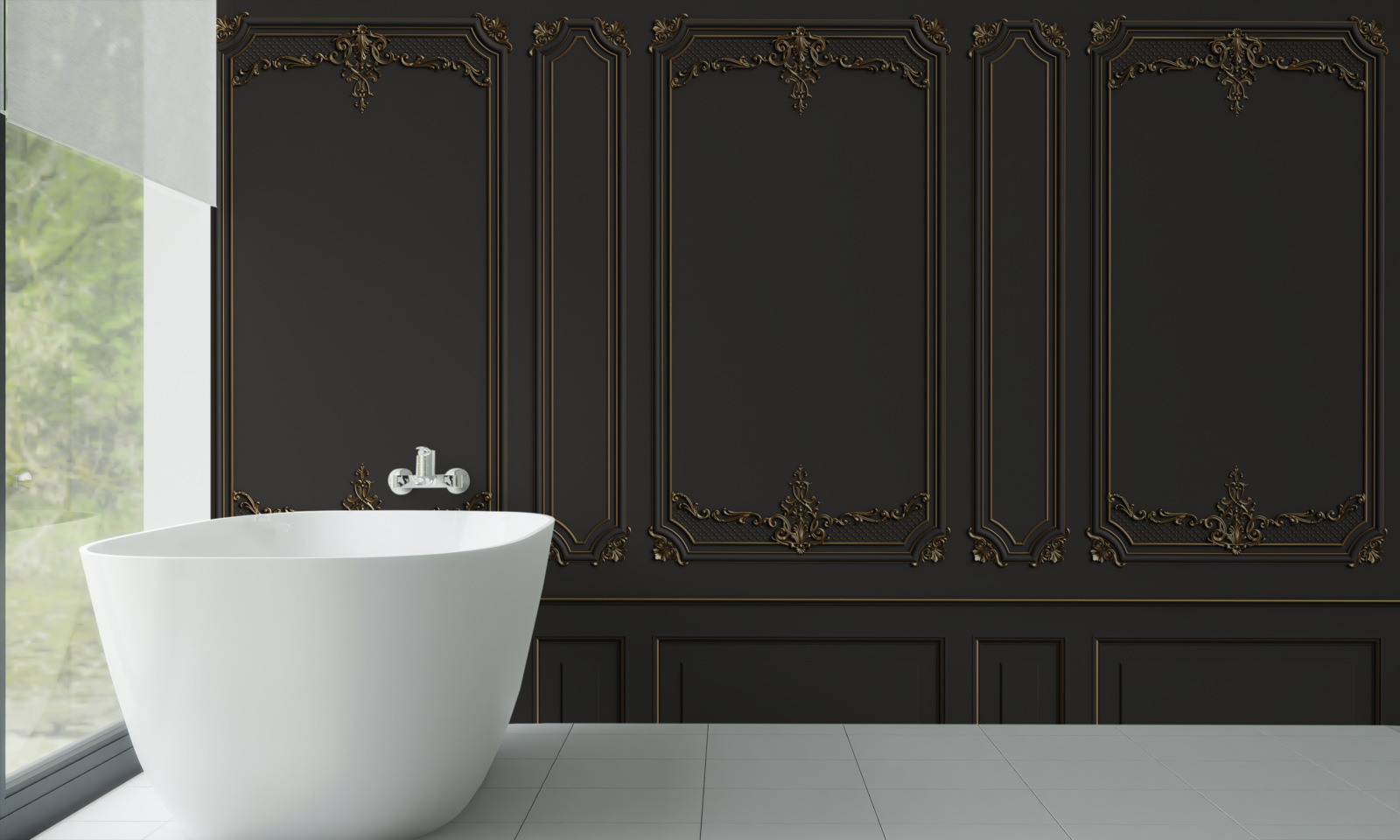 Fotobehang traditionele binnenmuur