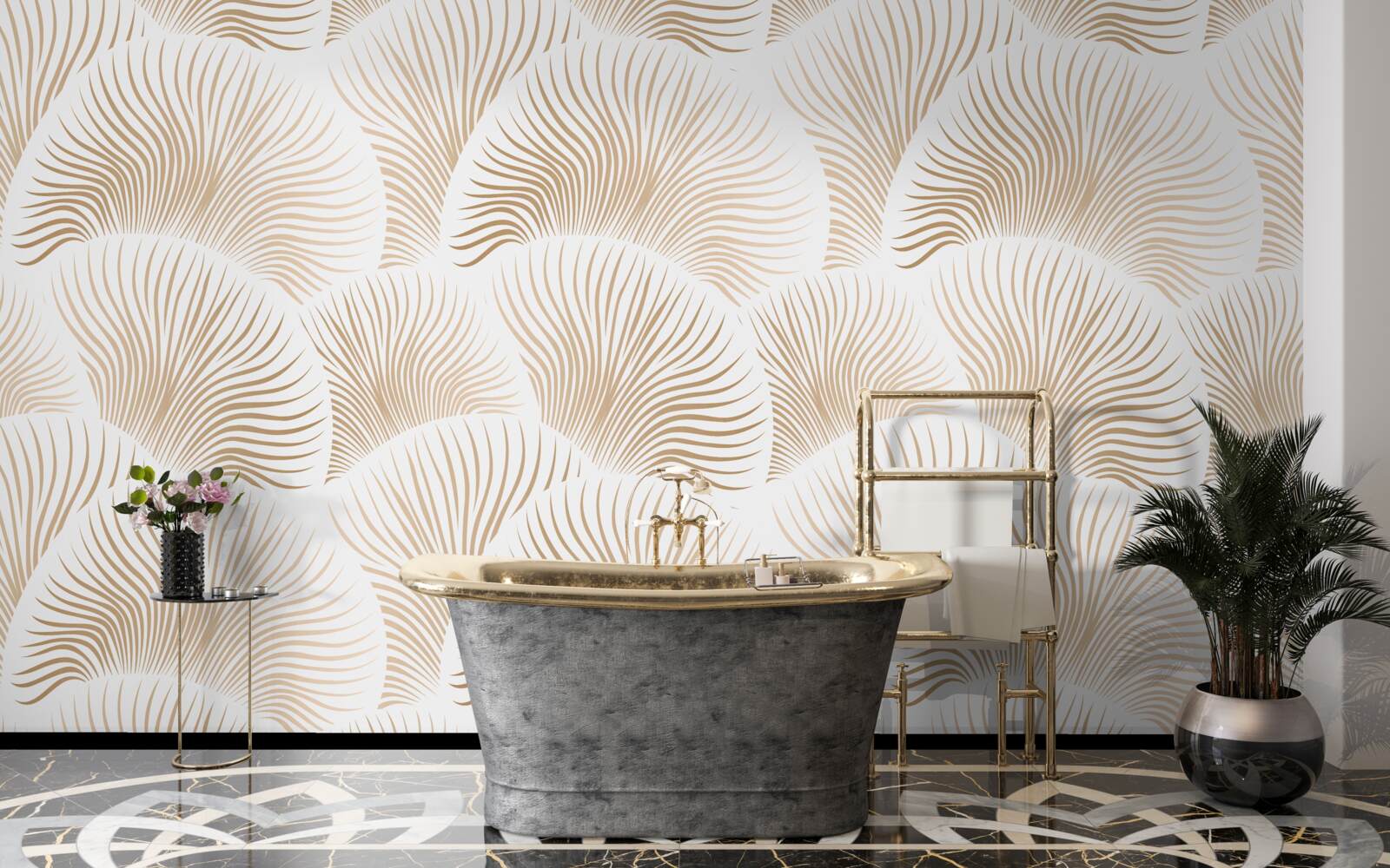 Fotobehang heldere koralen