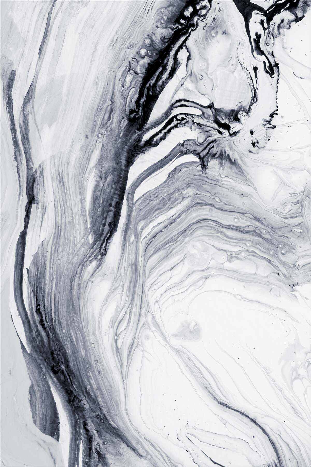 Fotobehang vage grijze golven