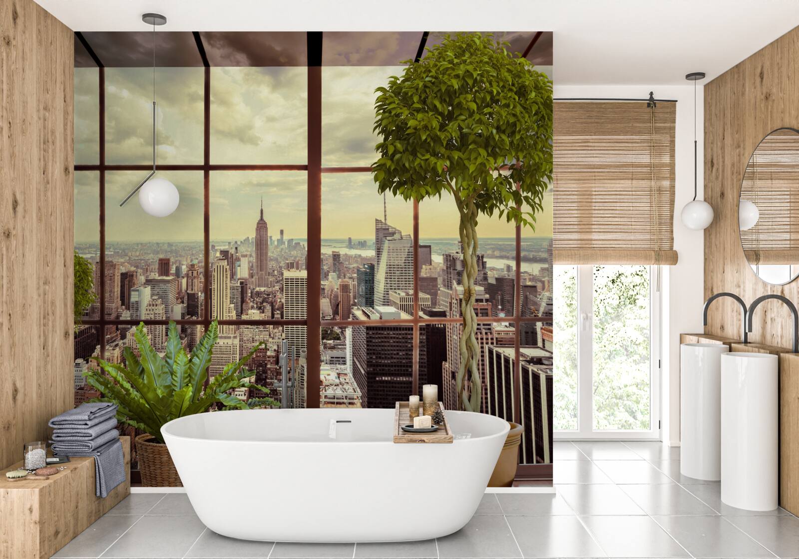 Fotobehang het prachtige landschap van new york