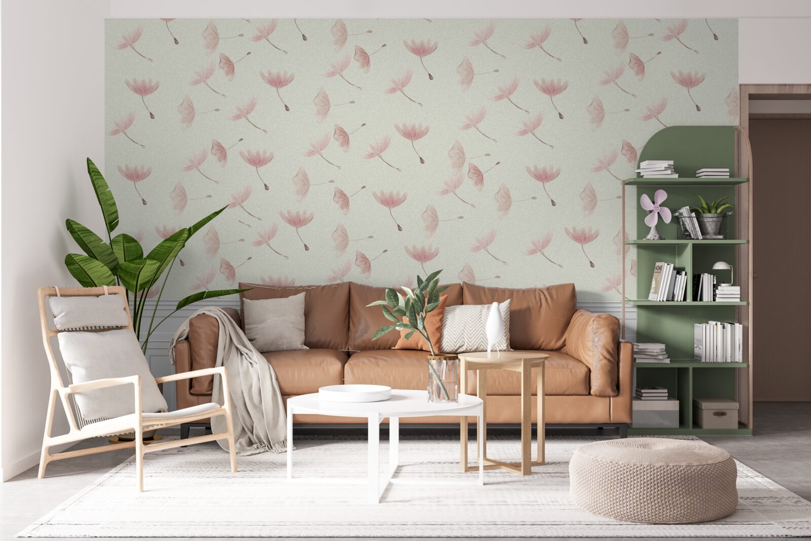 Fotobehang pampagras