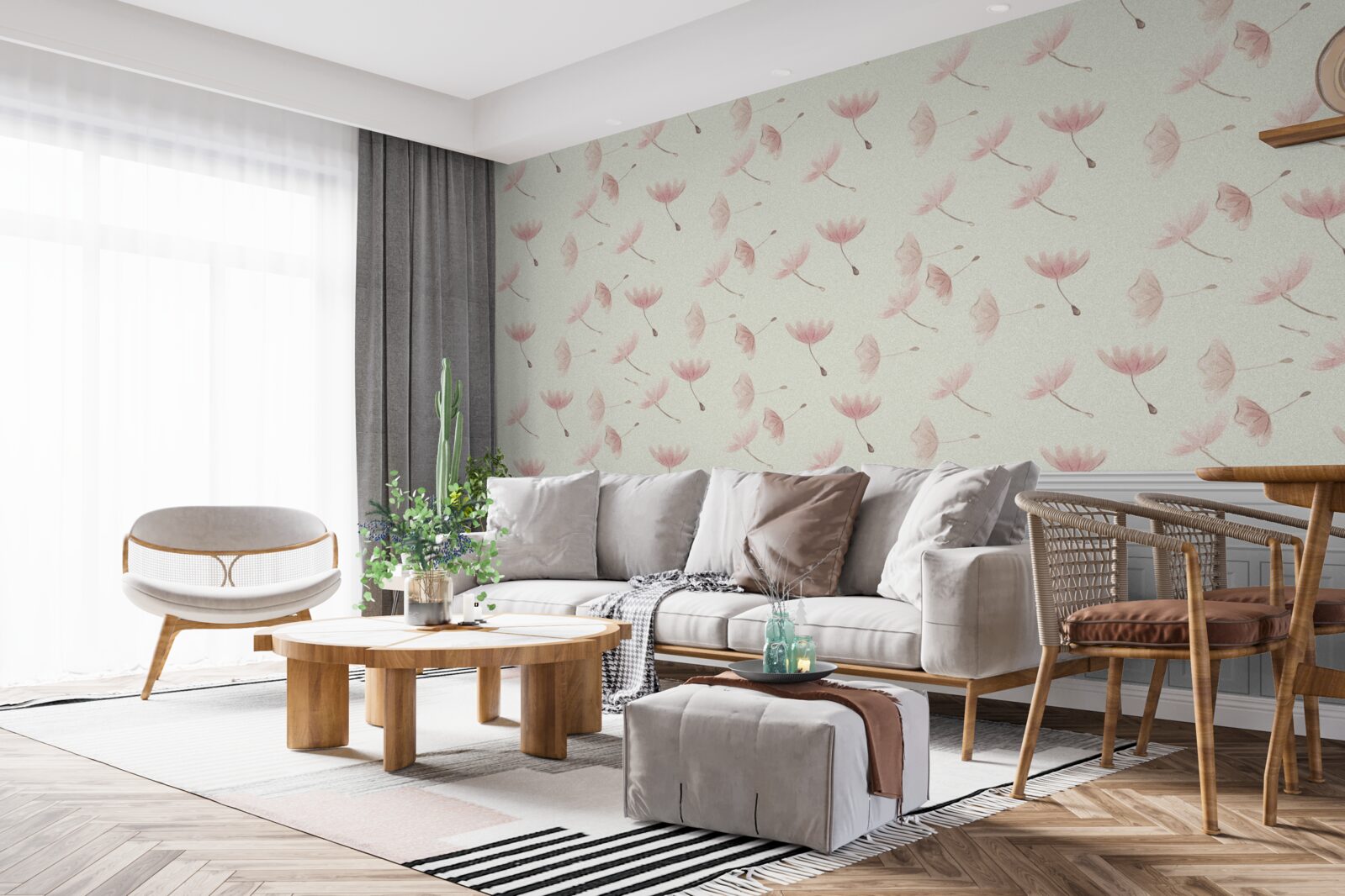 Fotobehang pampagras