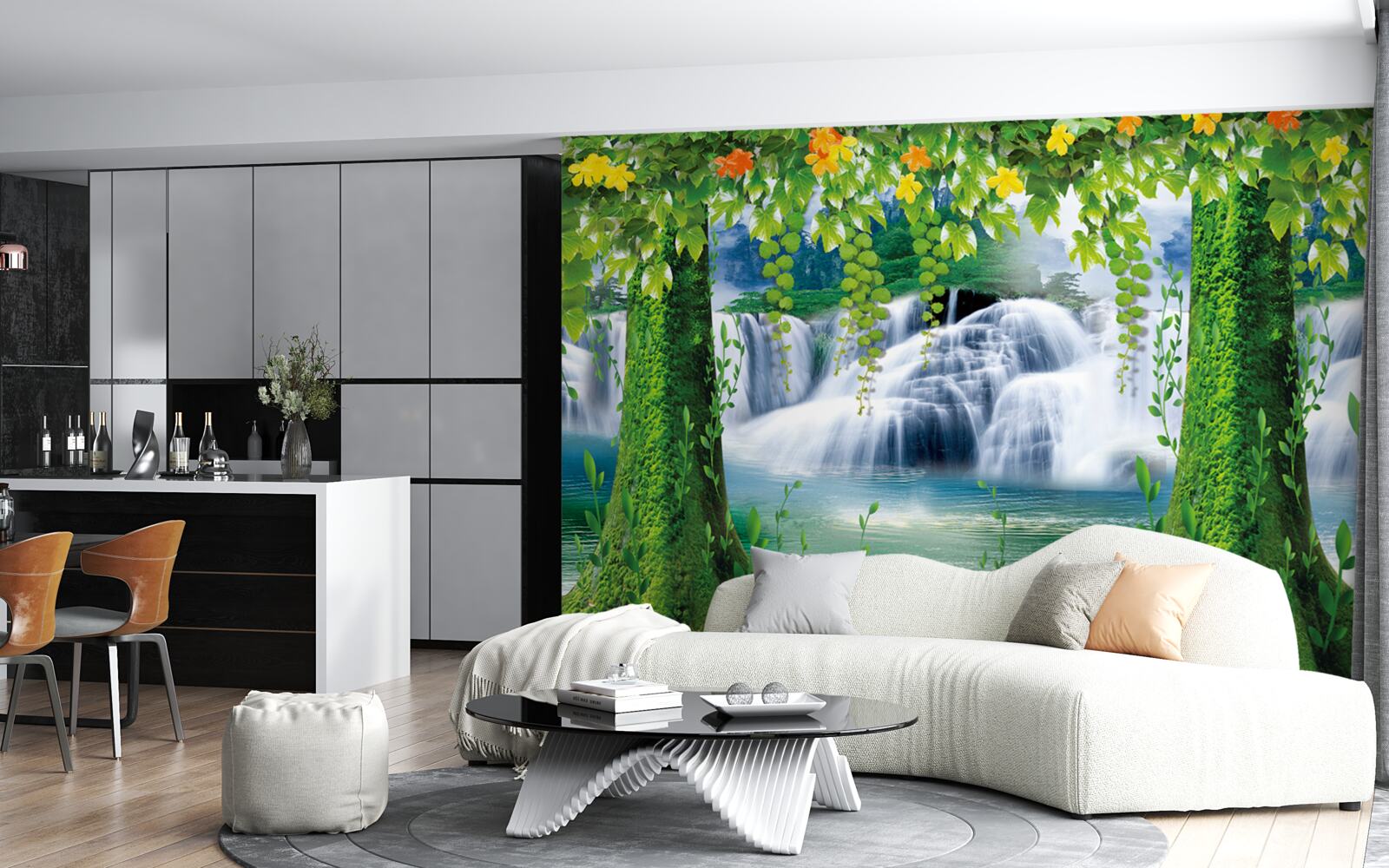 Fotobehang stralend landschap