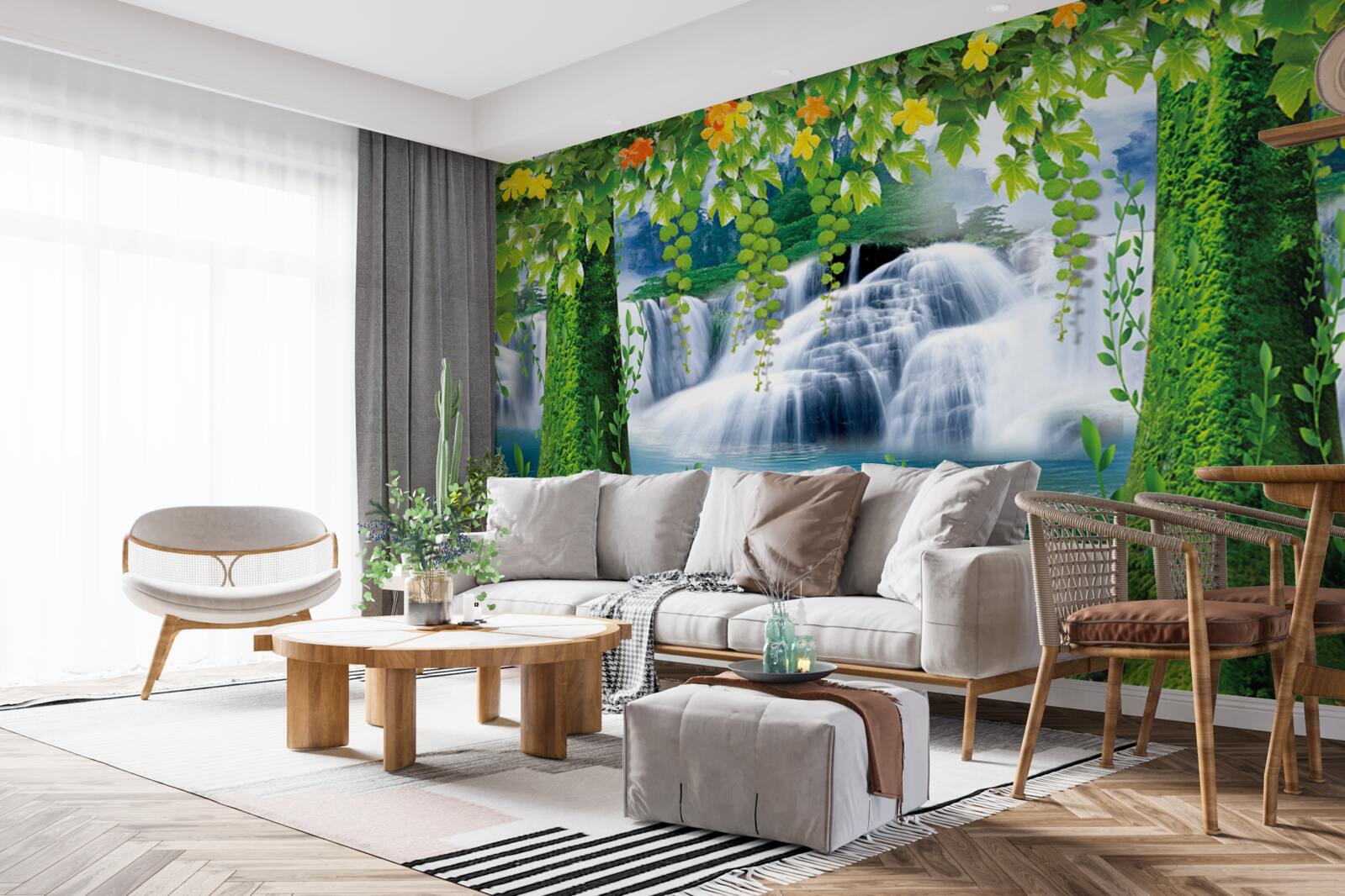 Fotobehang stralend landschap