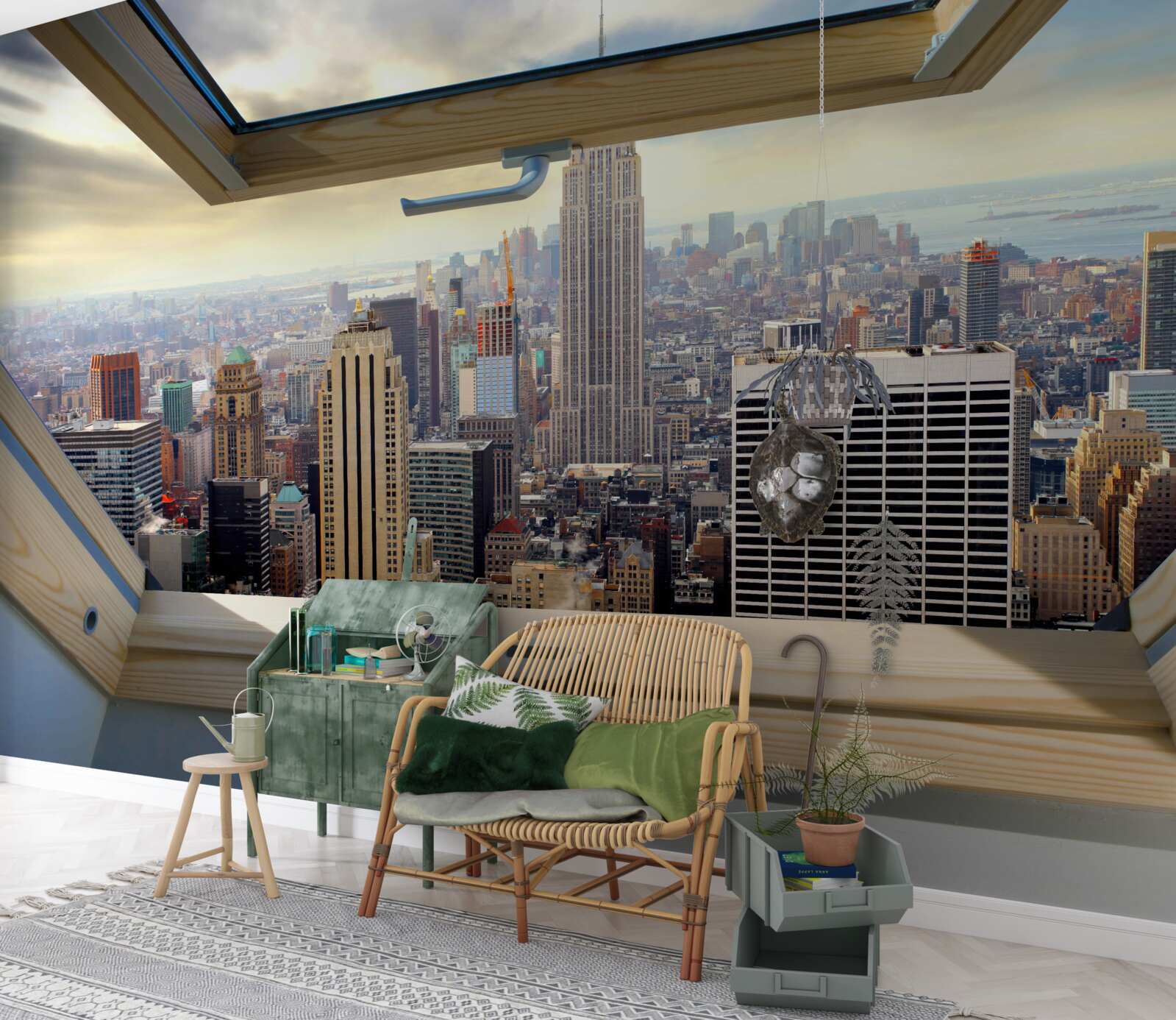 Fotobehang het prachtige landschap van new york