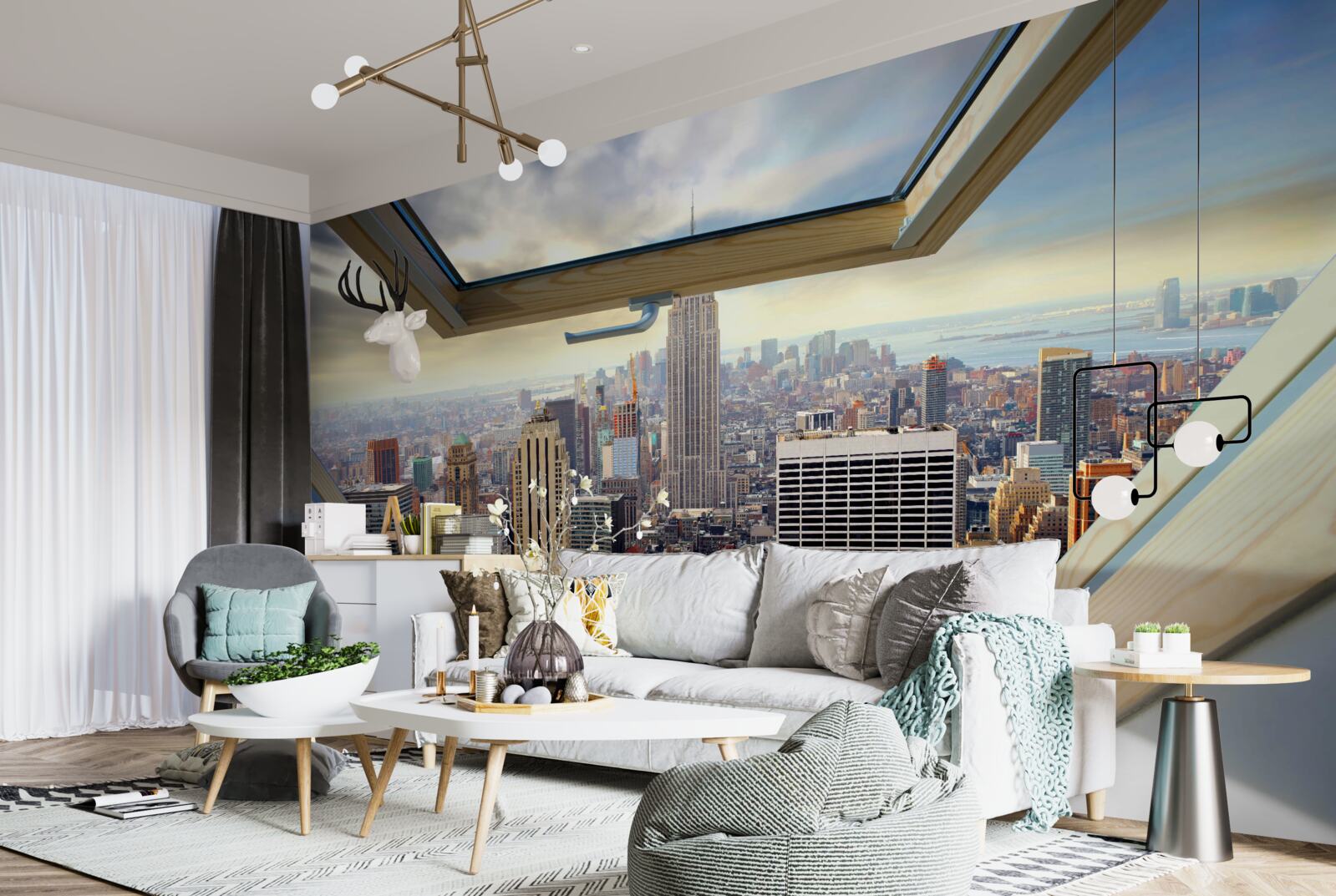 Fotobehang het prachtige landschap van new york