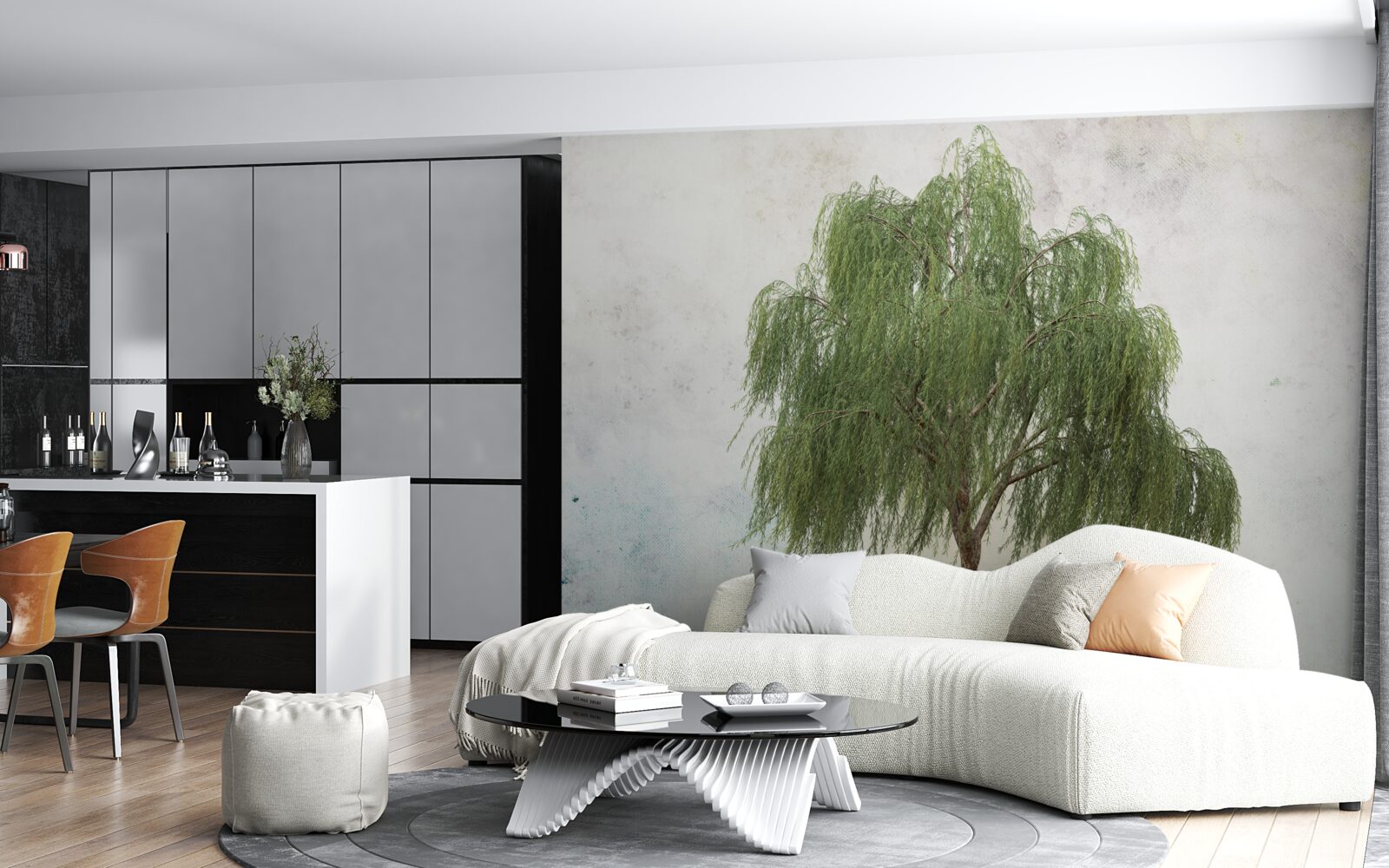 Fotobehang treurwilg