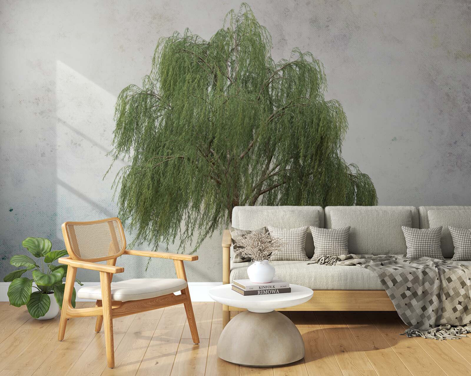 Fotobehang treurwilg