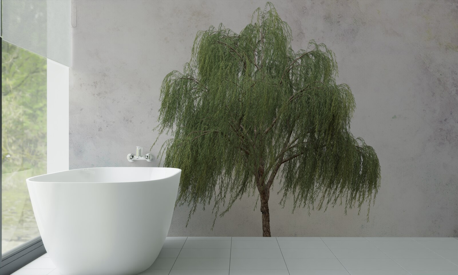 Fotobehang treurwilg