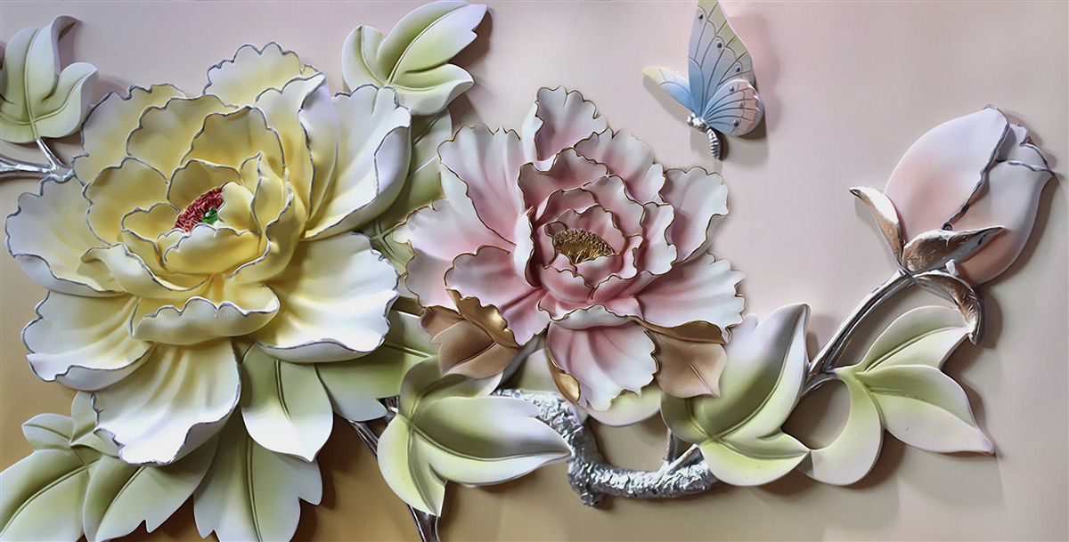 Fotobehang magische bloemen