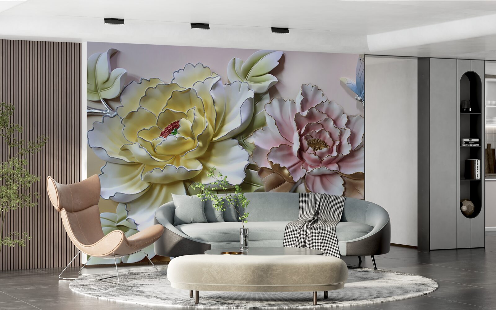 Fotobehang magische bloemen