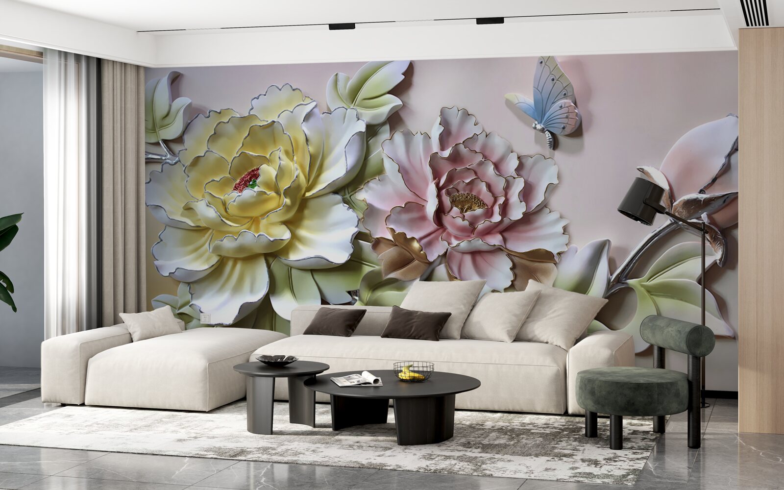 Fotobehang magische bloemen