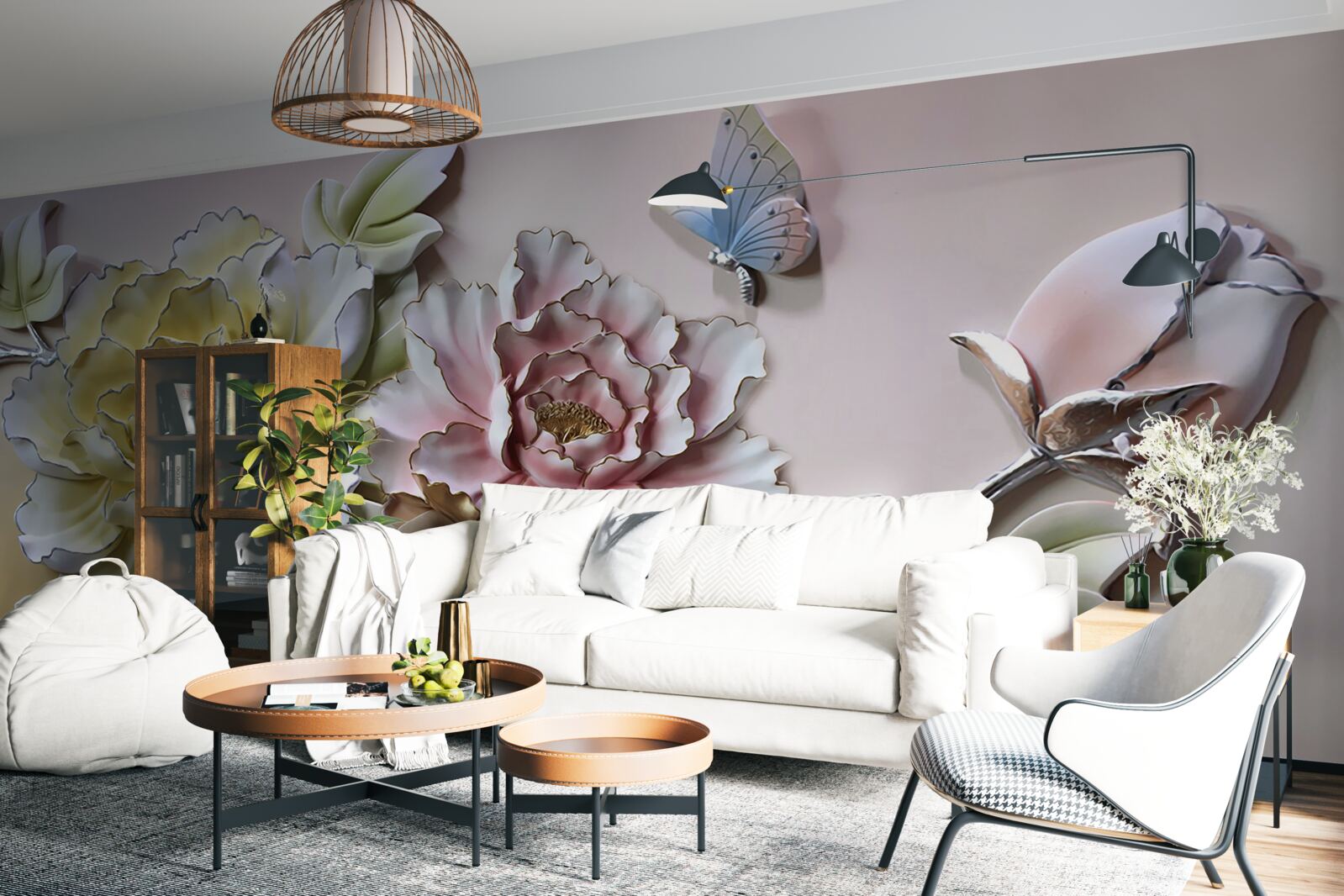 Fotobehang magische bloemen