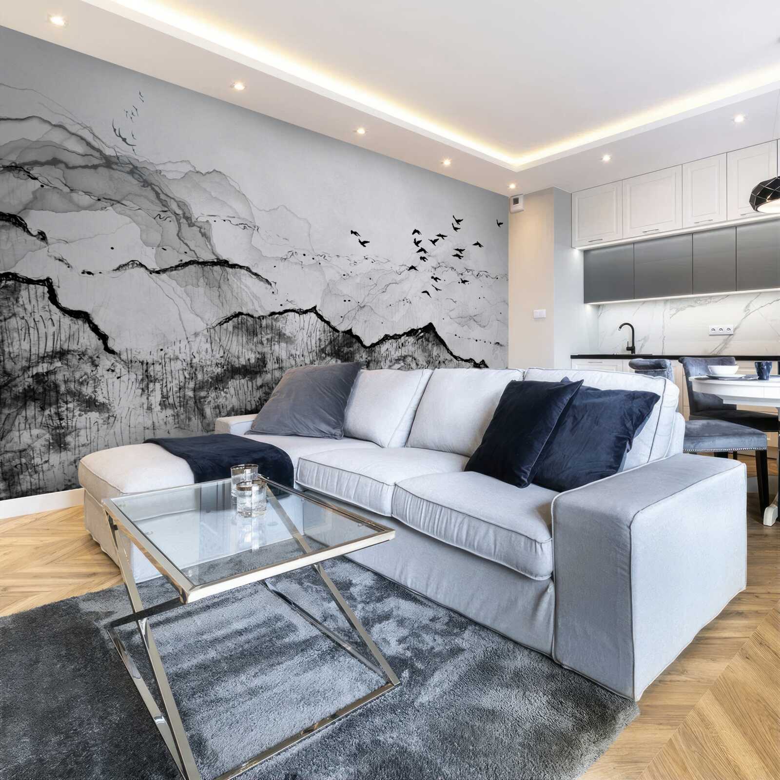 Fotobehang inktschrijven in vintage-stijl